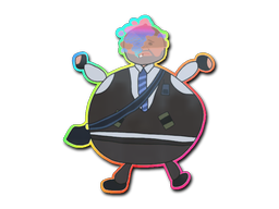 CS2 Sticker | Poorly Drawn Number K (Holo)