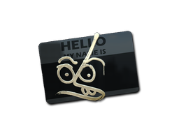Sticker | Hello MP7 | Gold