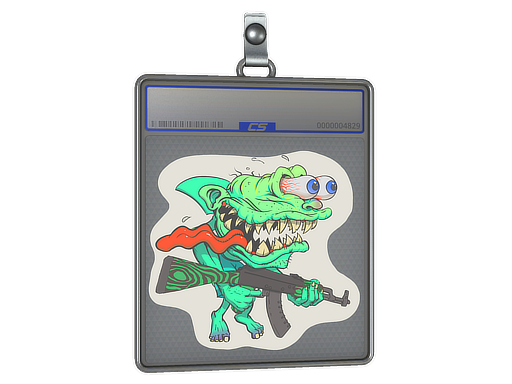 Sticker Slab | Green Shark Shooter | Default