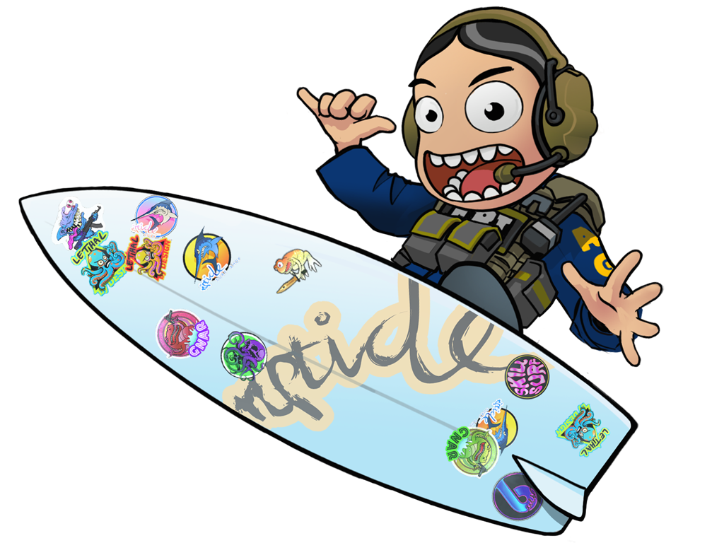 Riptide Surf Shop Sticker Collection