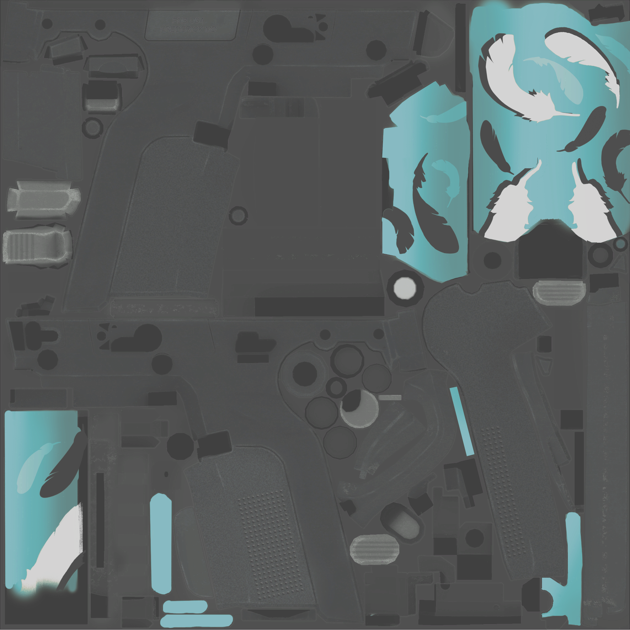 Five-SeveN | Fowl Play (Factory New) Texture #1