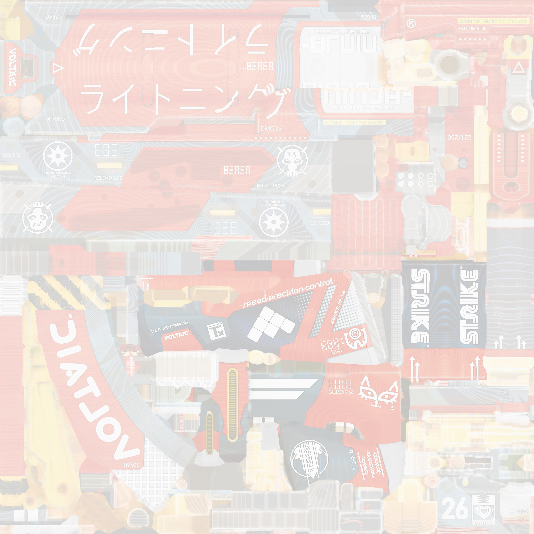 AK-47 | Bloodsport (Factory New) Texture #1