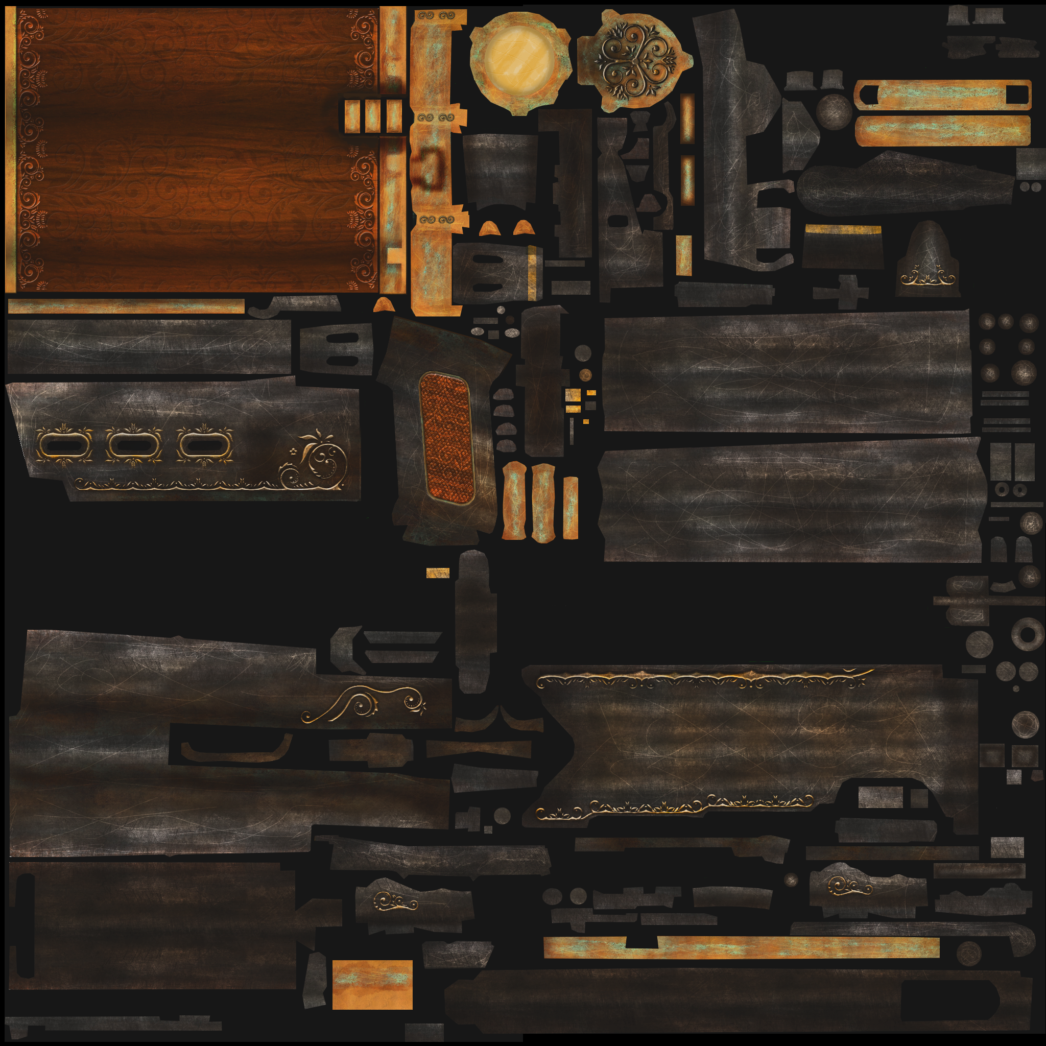 StatTrak™ PP-Bizon | Antique (Well-Worn) Texture #1