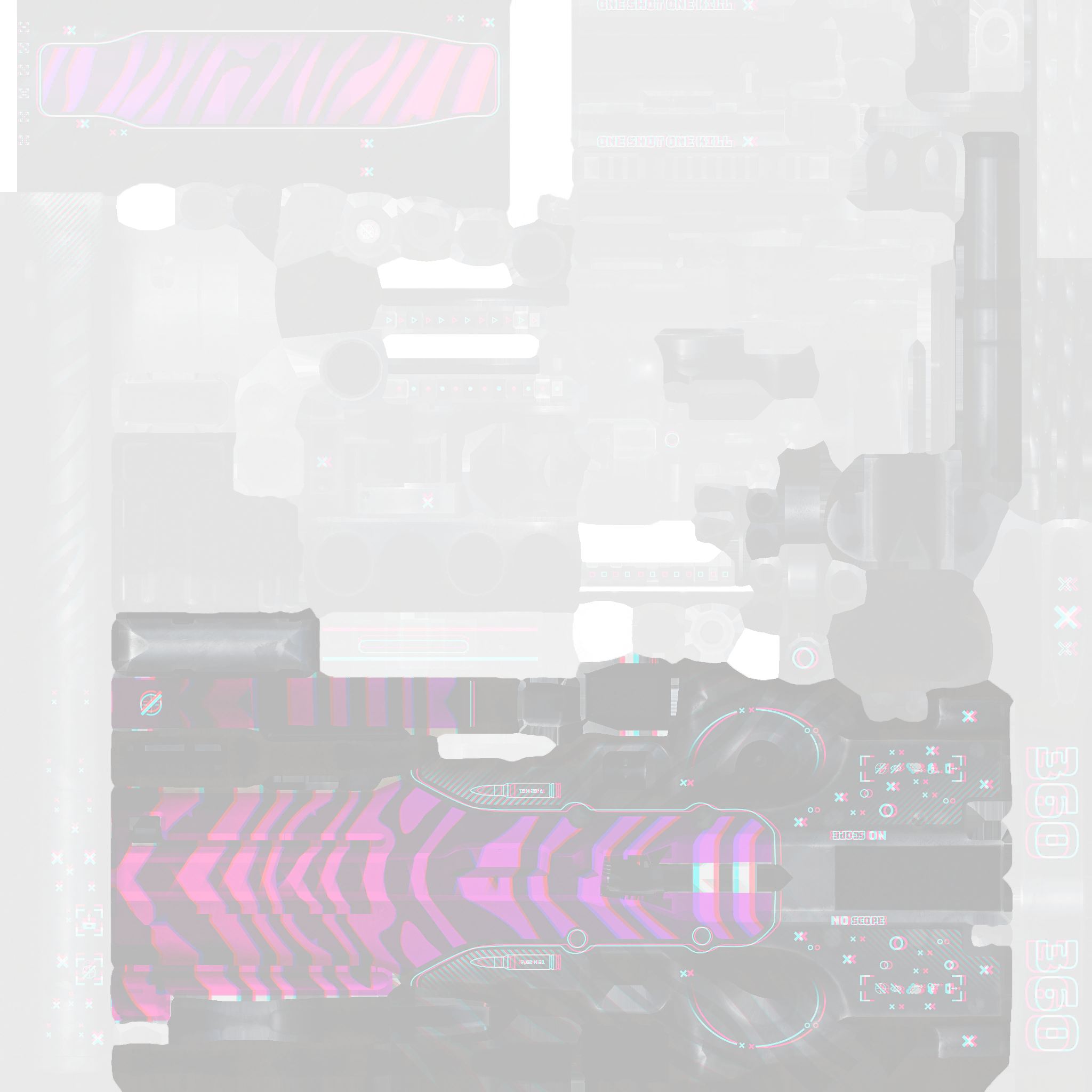 AWP | Chromatic Aberration (Battle-Scarred) Texture #1
