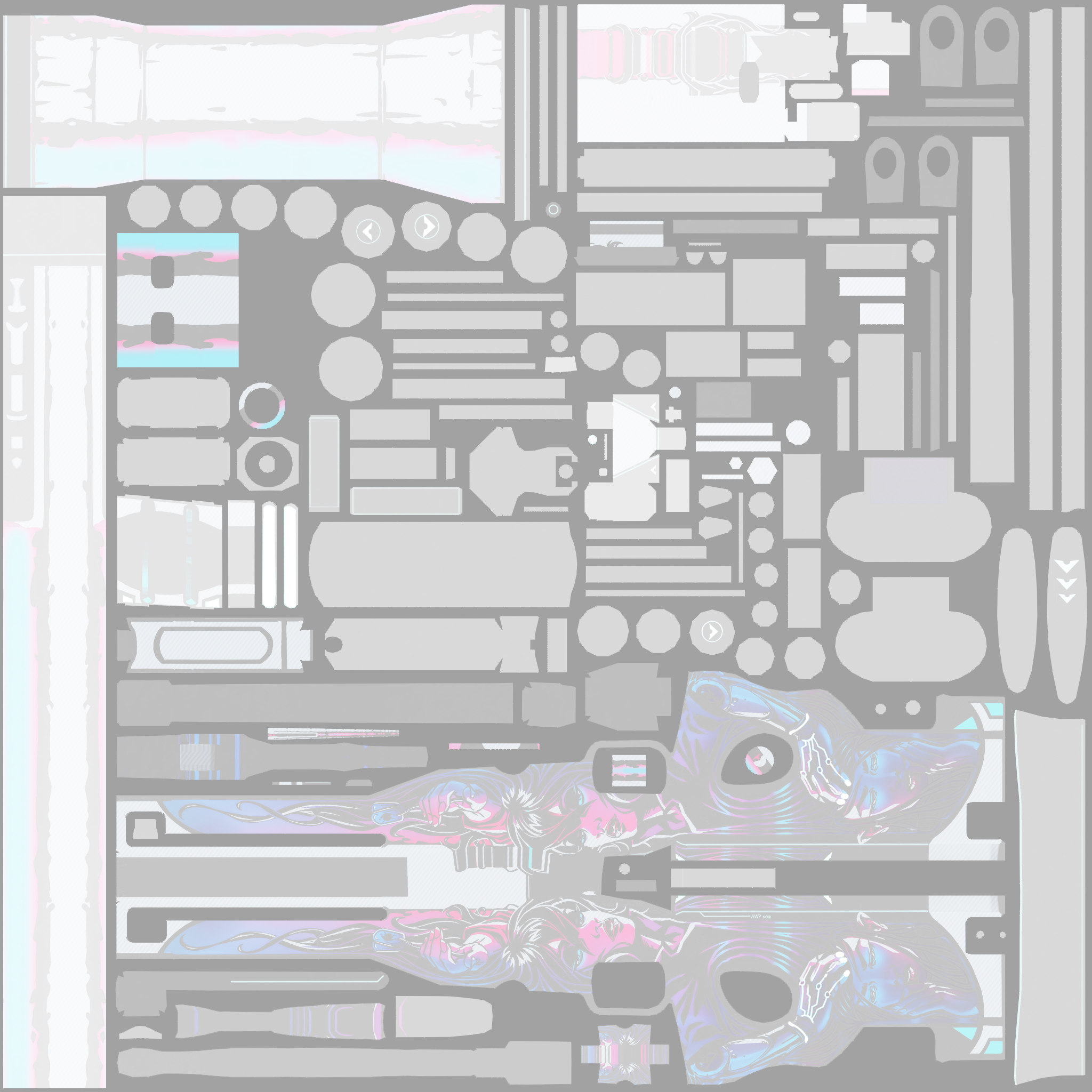 AWP | Neo-Noir (Well-Worn) Texture #1