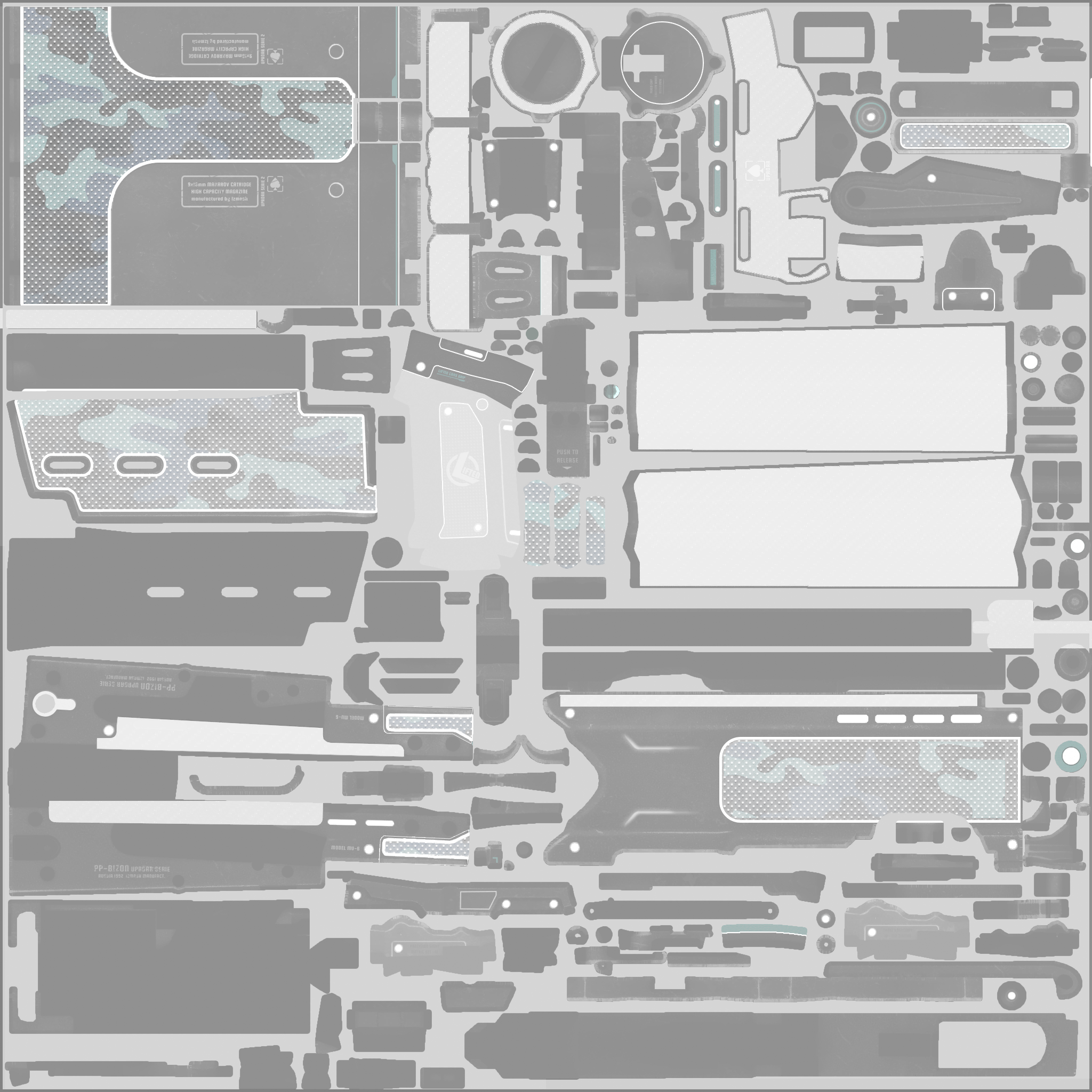 PP-Bizon | Night Riot (Well-Worn) Texture #1