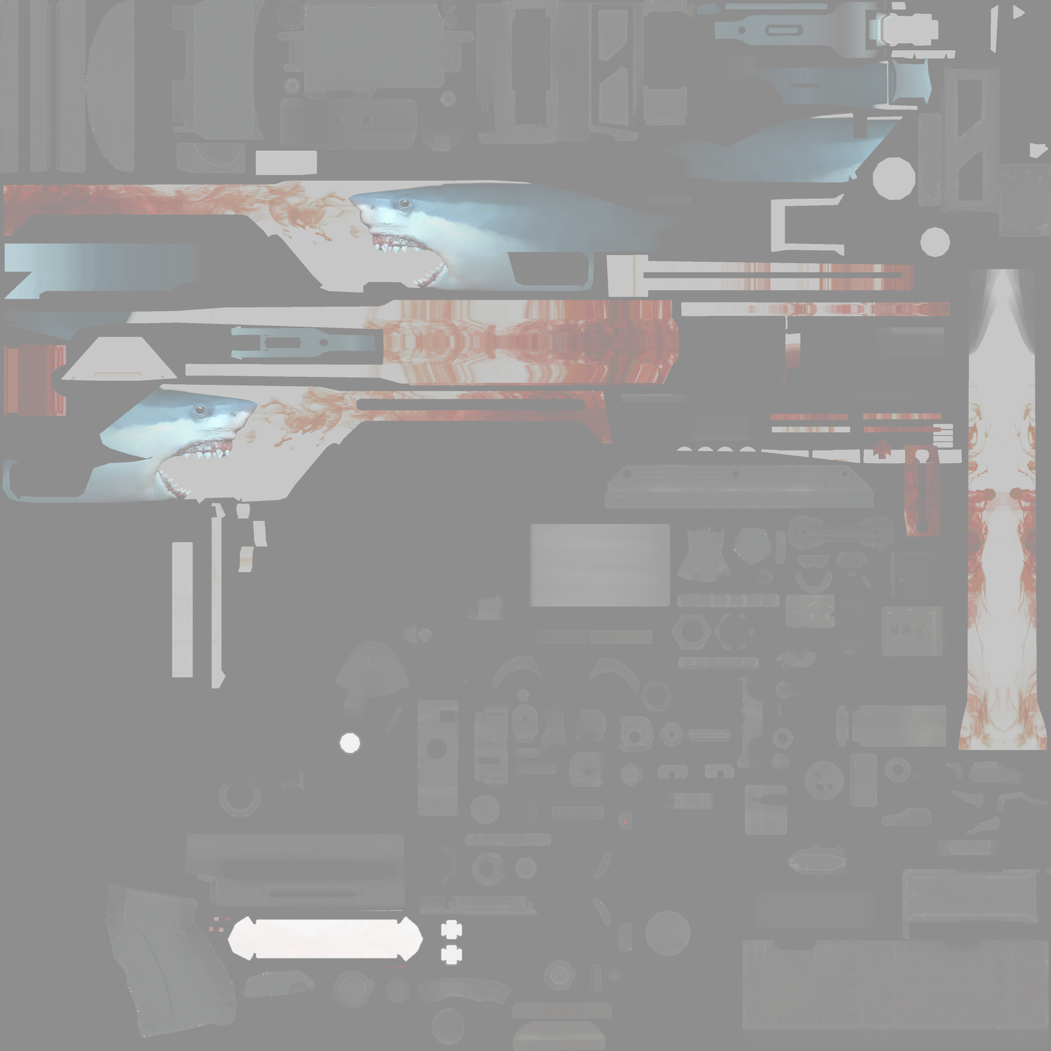 SSG 08 | Blood in the Water (Minimal Wear) Texture #1