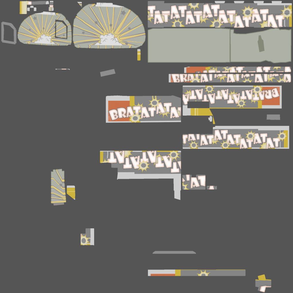 StatTrak™ Negev | Bratatat (Battle-Scarred) Texture #1