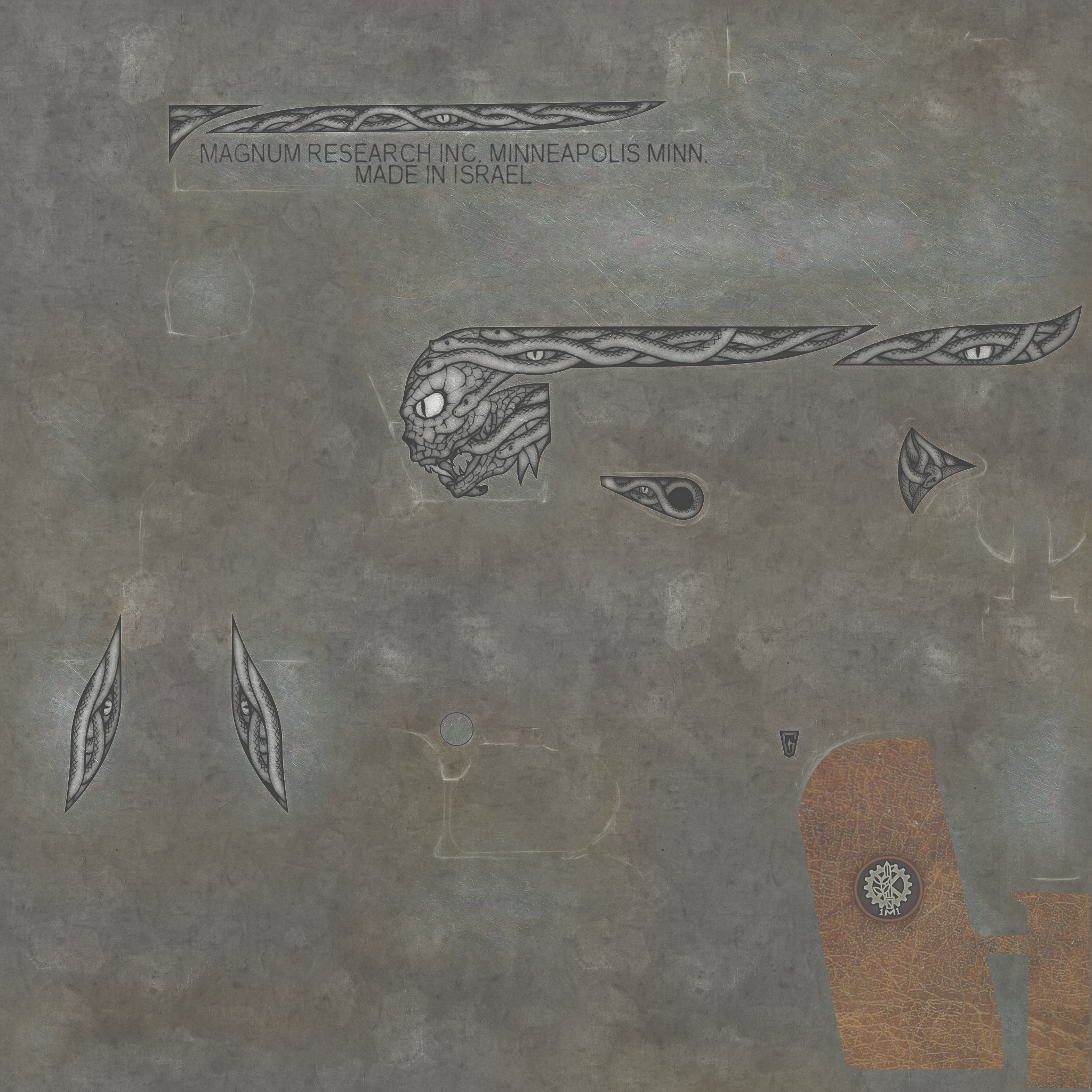 StatTrak™ Desert Eagle | Naga (Well-Worn) Texture #1