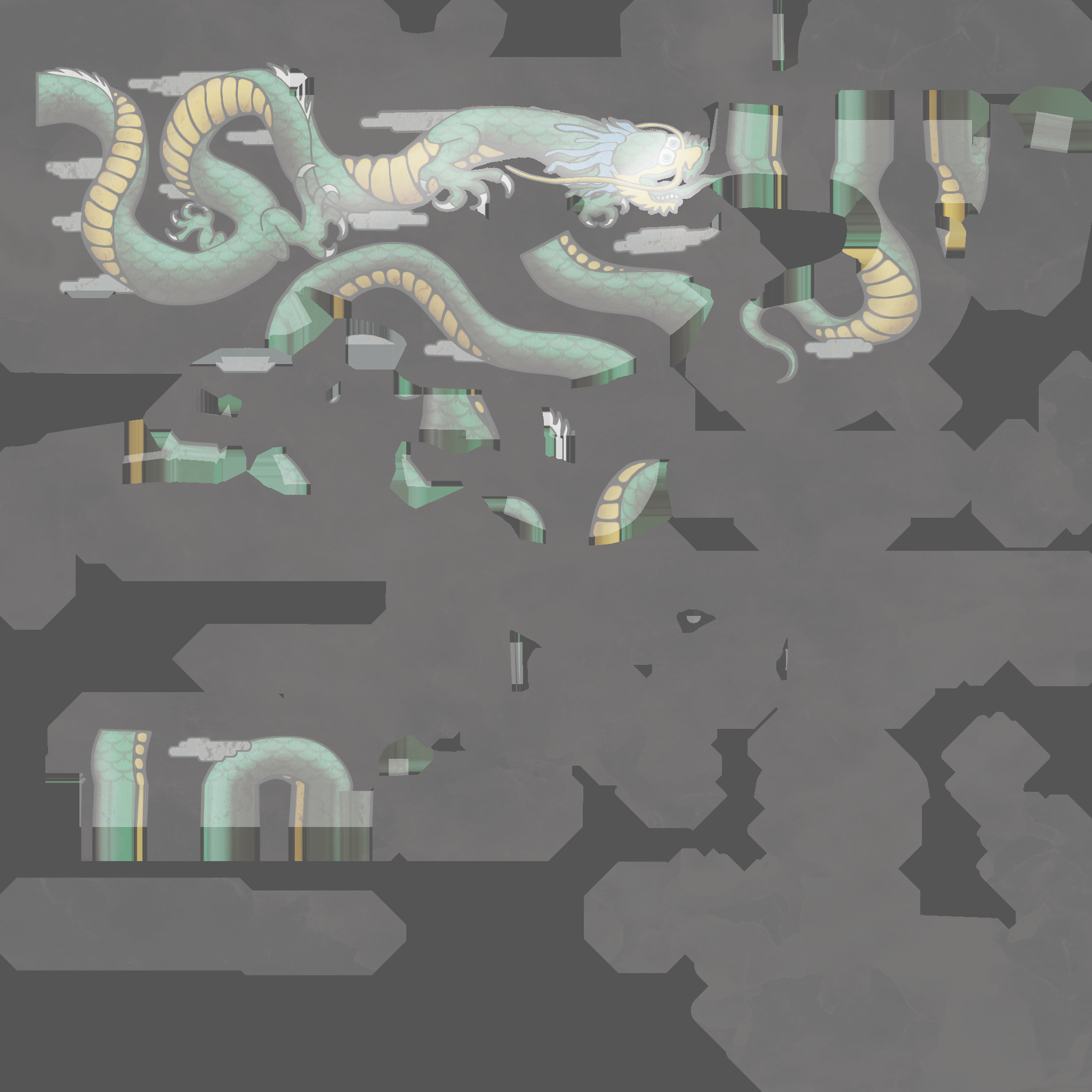 P90 | Emerald Dragon (Well-Worn) Texture #1