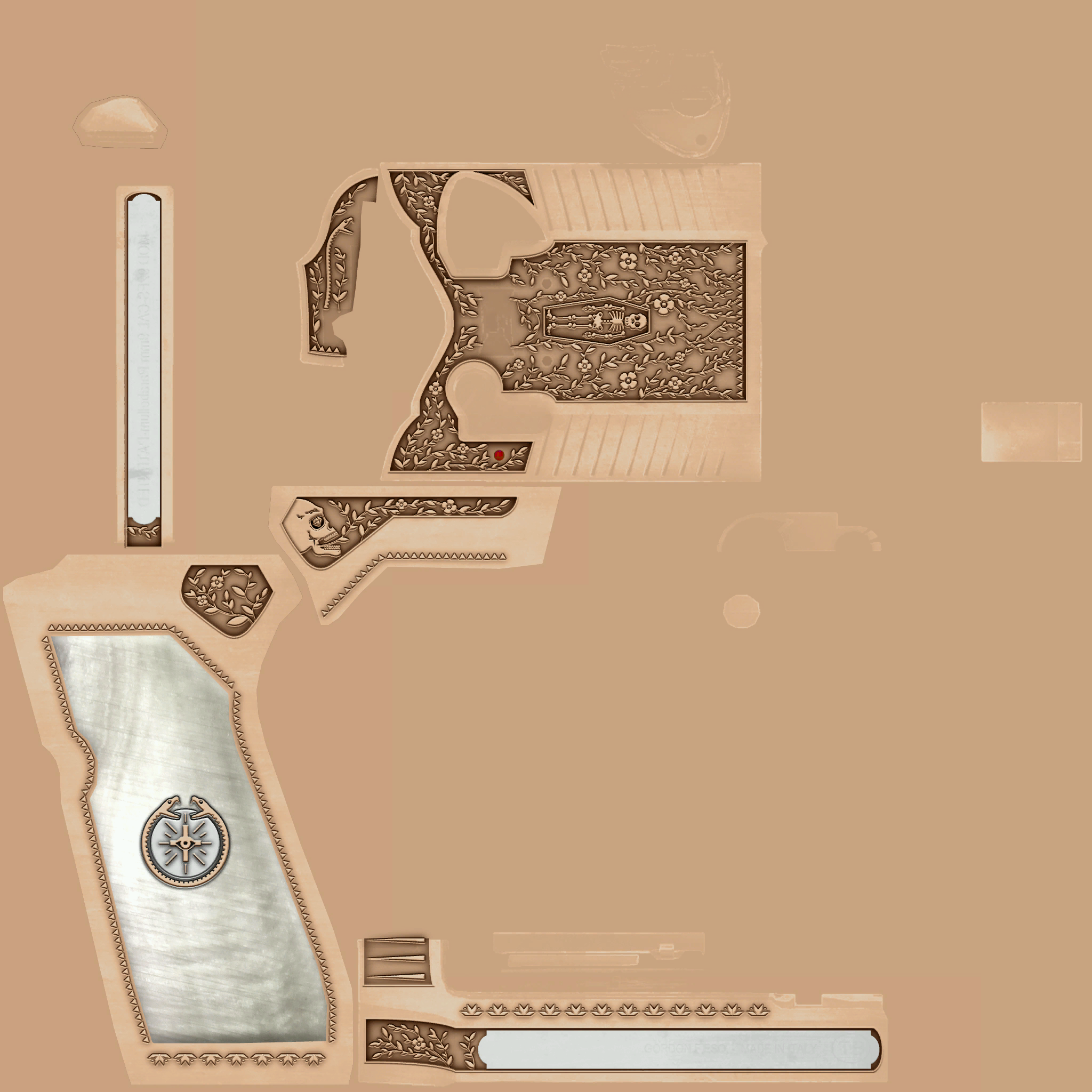 StatTrak™ Dual Berettas | Cartel (Battle-Scarred) Texture #1