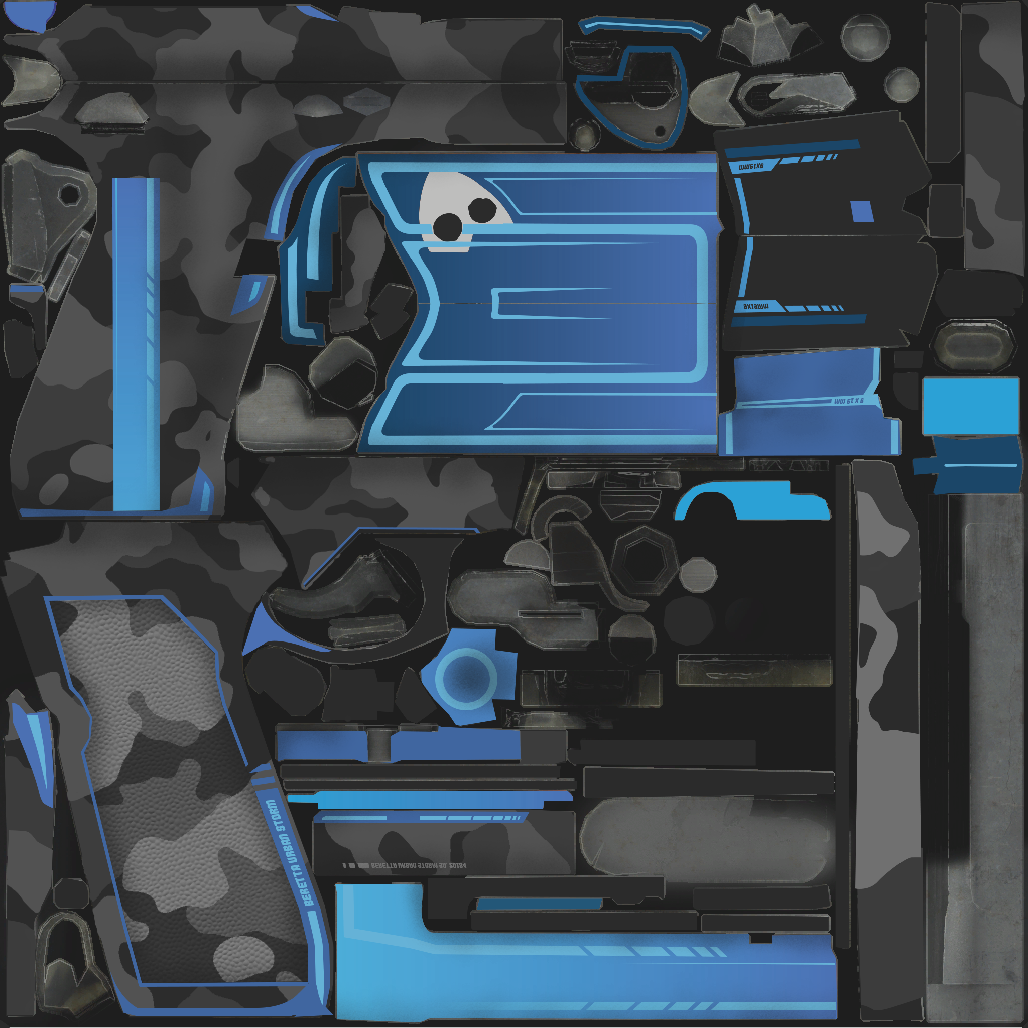 StatTrak™ Dual Berettas | Urban Shock (Field-Tested) Texture #1