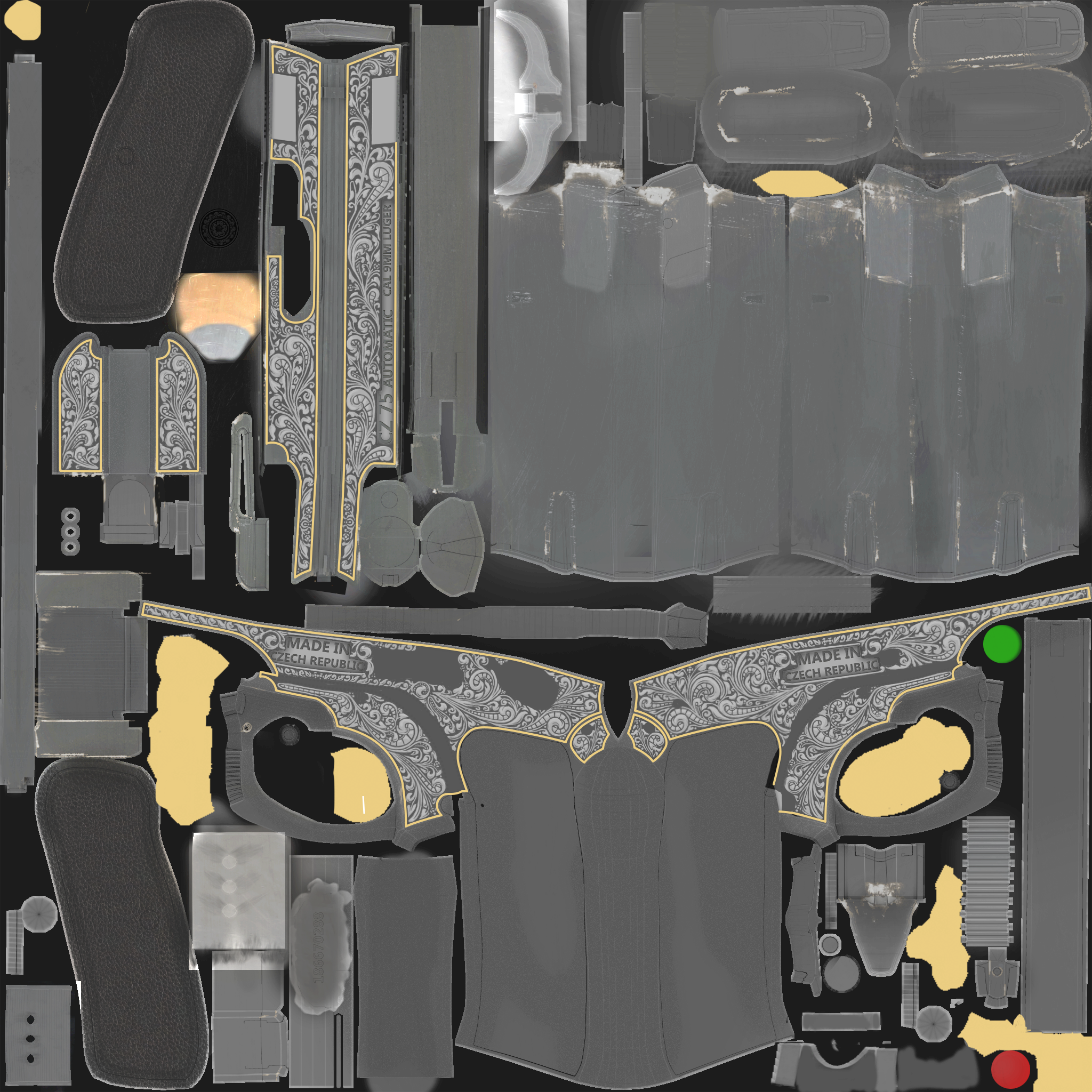 CZ75-Auto | Victoria (Battle-Scarred) Texture #1