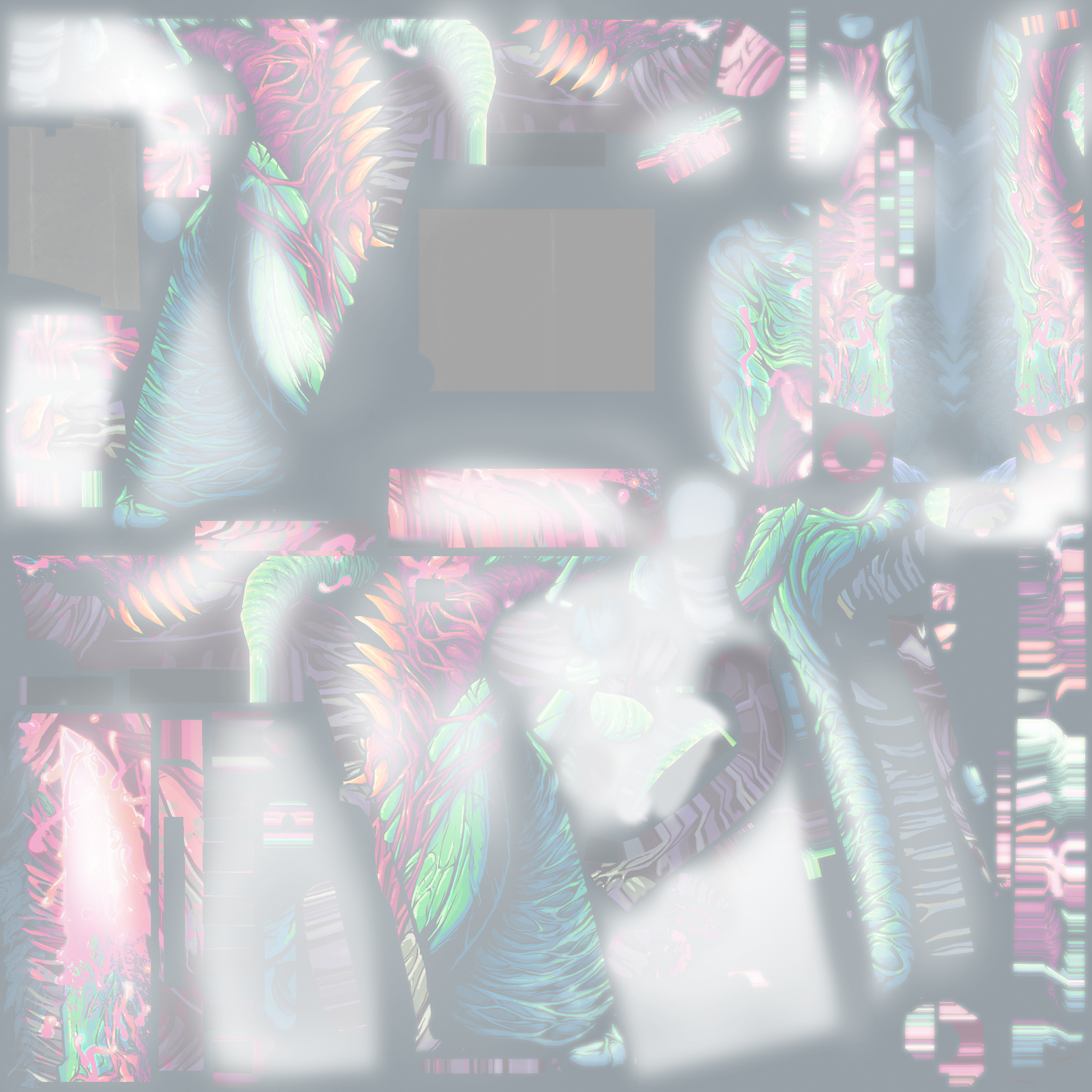 Five-SeveN | Hyper Beast (Battle-Scarred) Texture #1