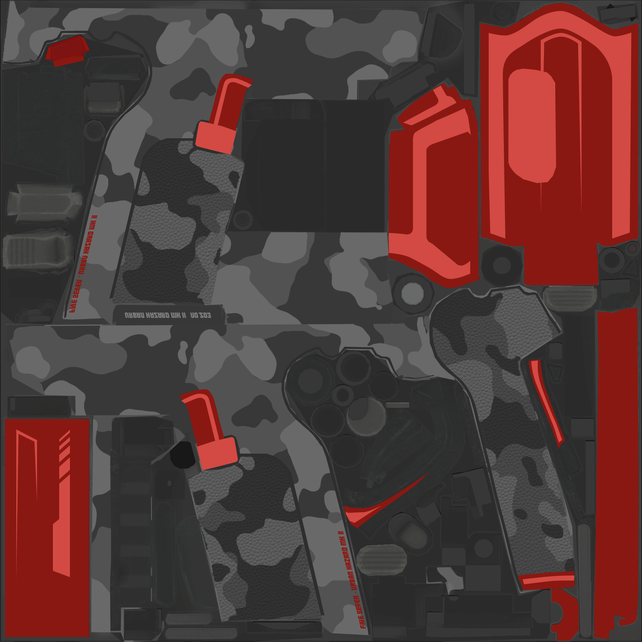 Five-SeveN | Urban Hazard (Factory New) Texture #1