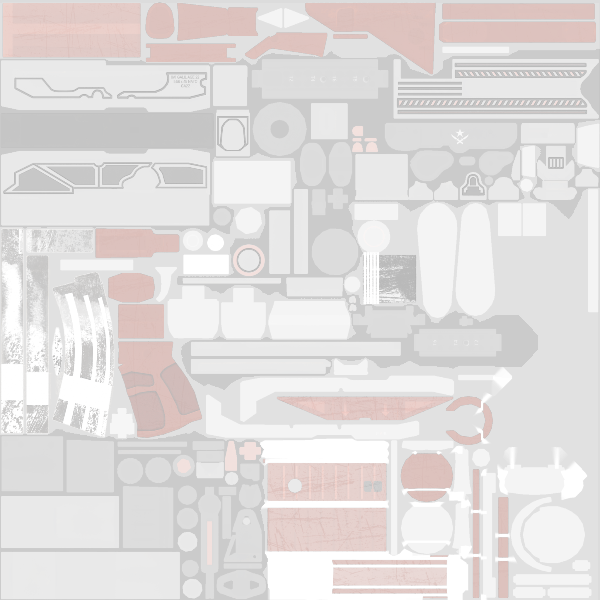 StatTrak™ Galil AR | Firefight (Battle-Scarred) Texture #1