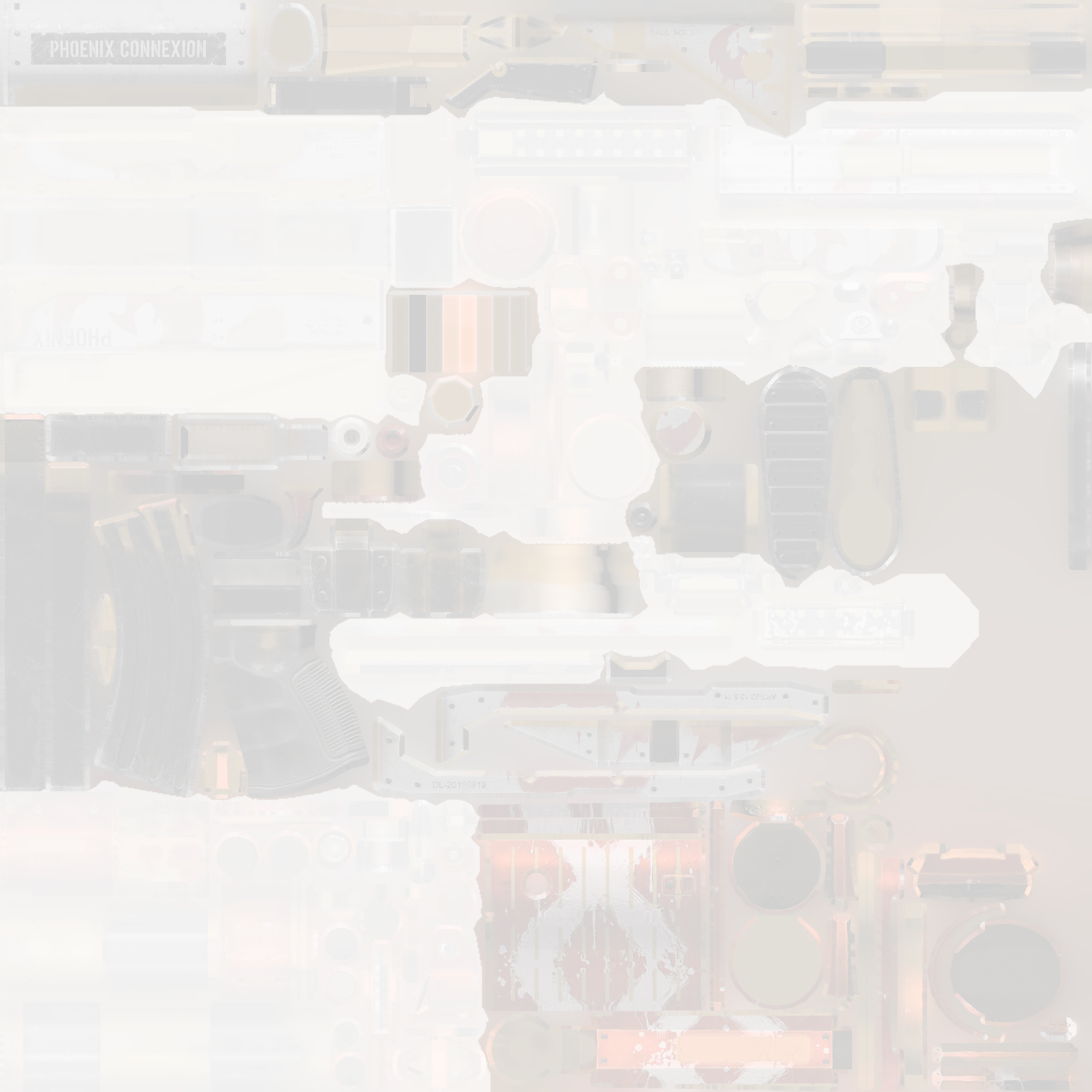 StatTrak™ Galil AR | Connexion (Battle-Scarred) Texture #1