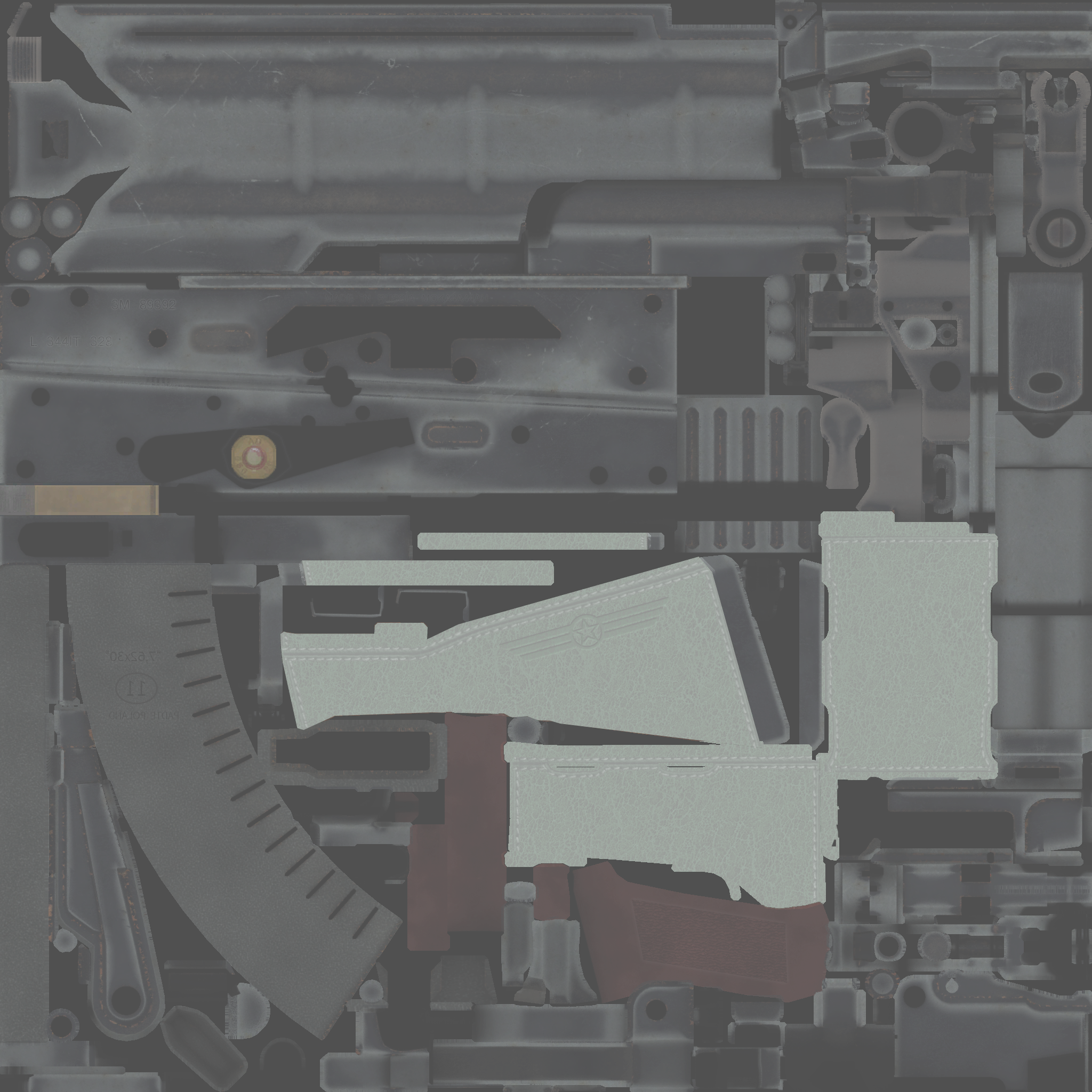 AK-47 | First Class (Well-Worn) Texture #1