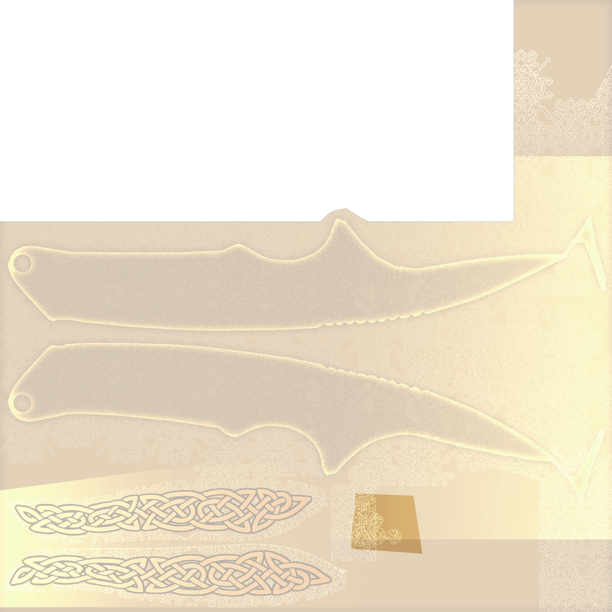 ★ StatTrak™ Gut Knife | Lore (Well-Worn) Texture #1