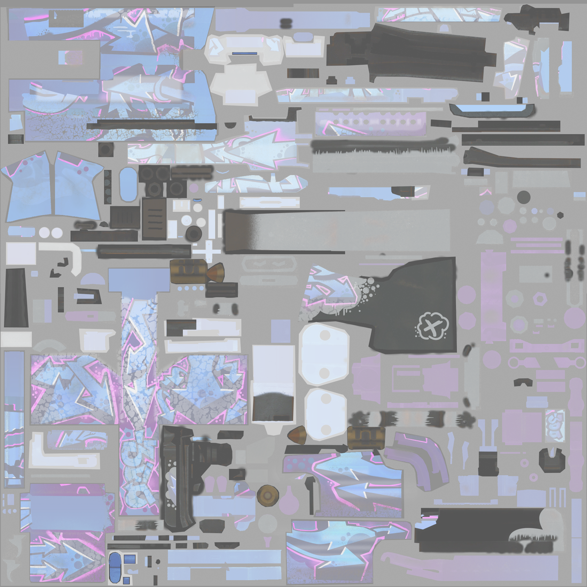 M249 | Downtown (Factory New) Texture #1