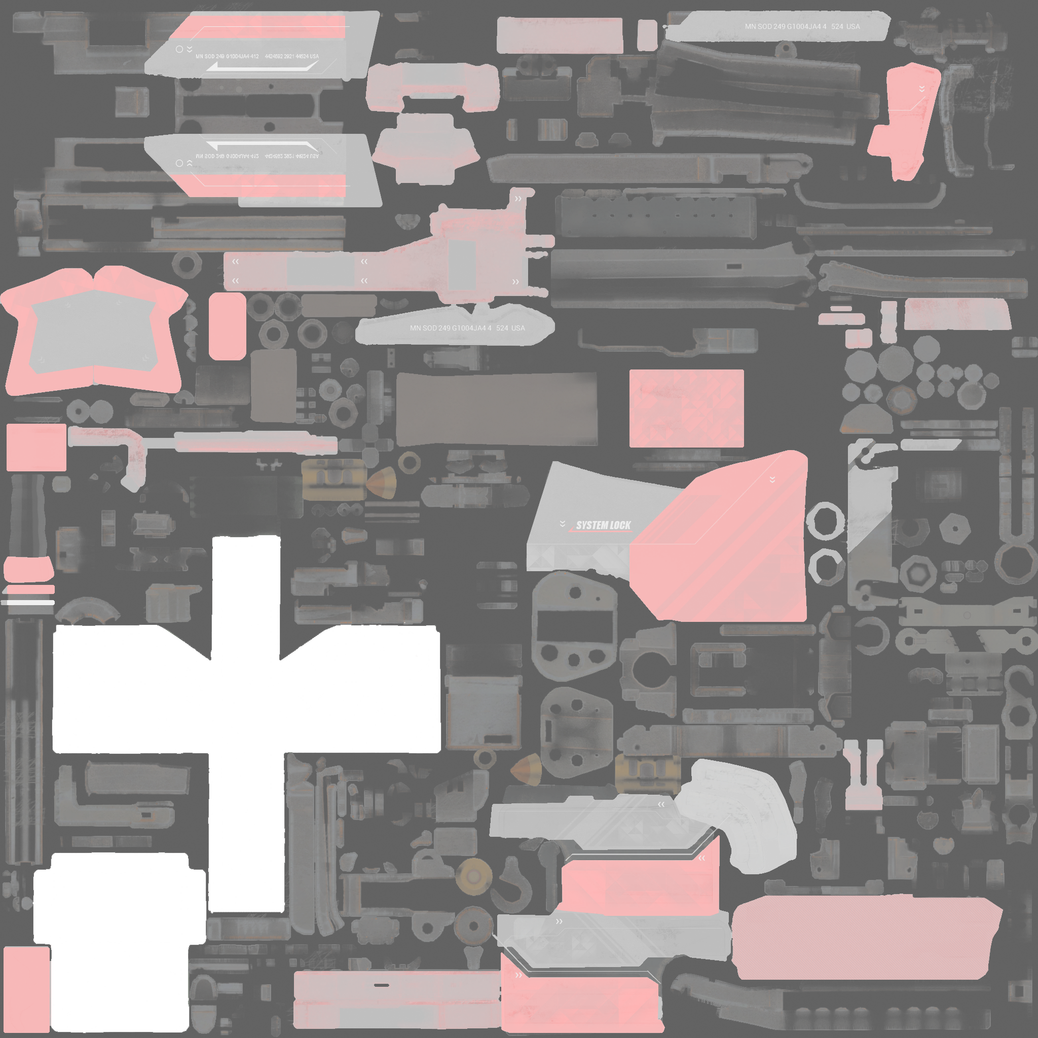 StatTrak™ M249 | System Lock (Factory New) Texture #1