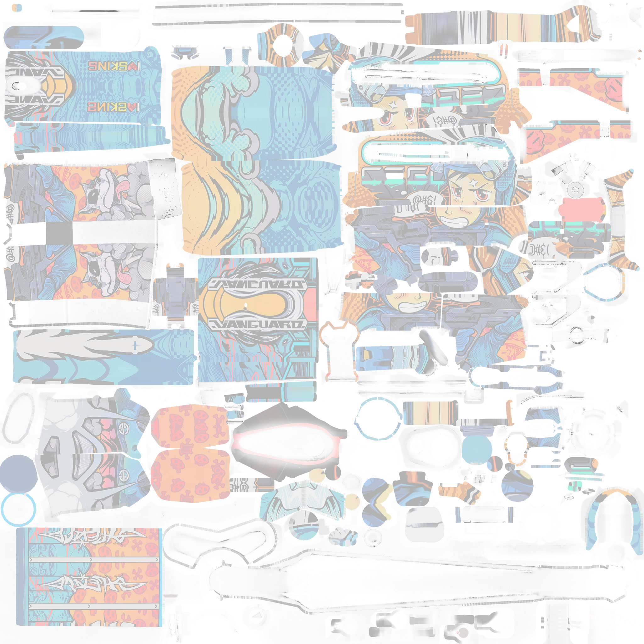 M4A1-S | Player Two (Battle-Scarred) Texture #1