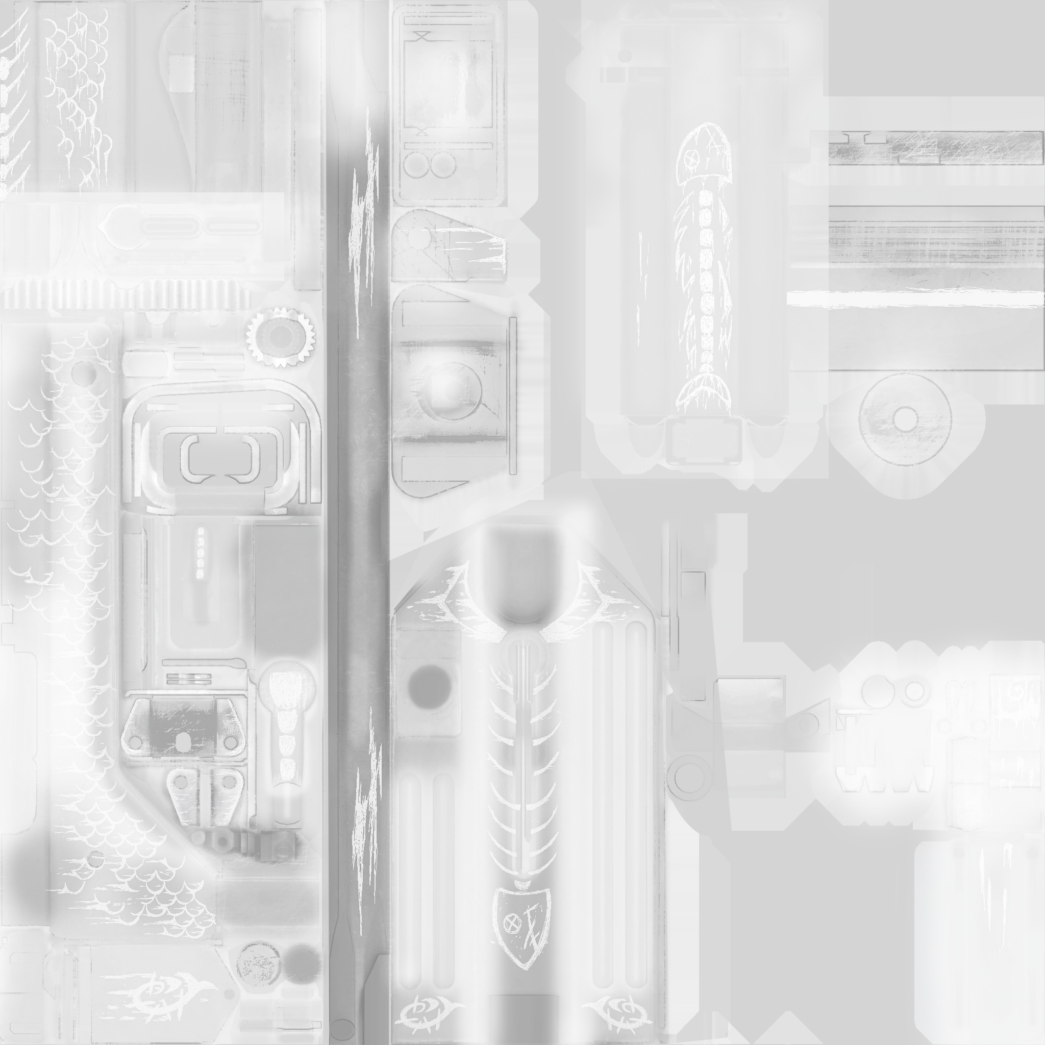 MAC-10 | Whitefish (Battle-Scarred) Texture #1