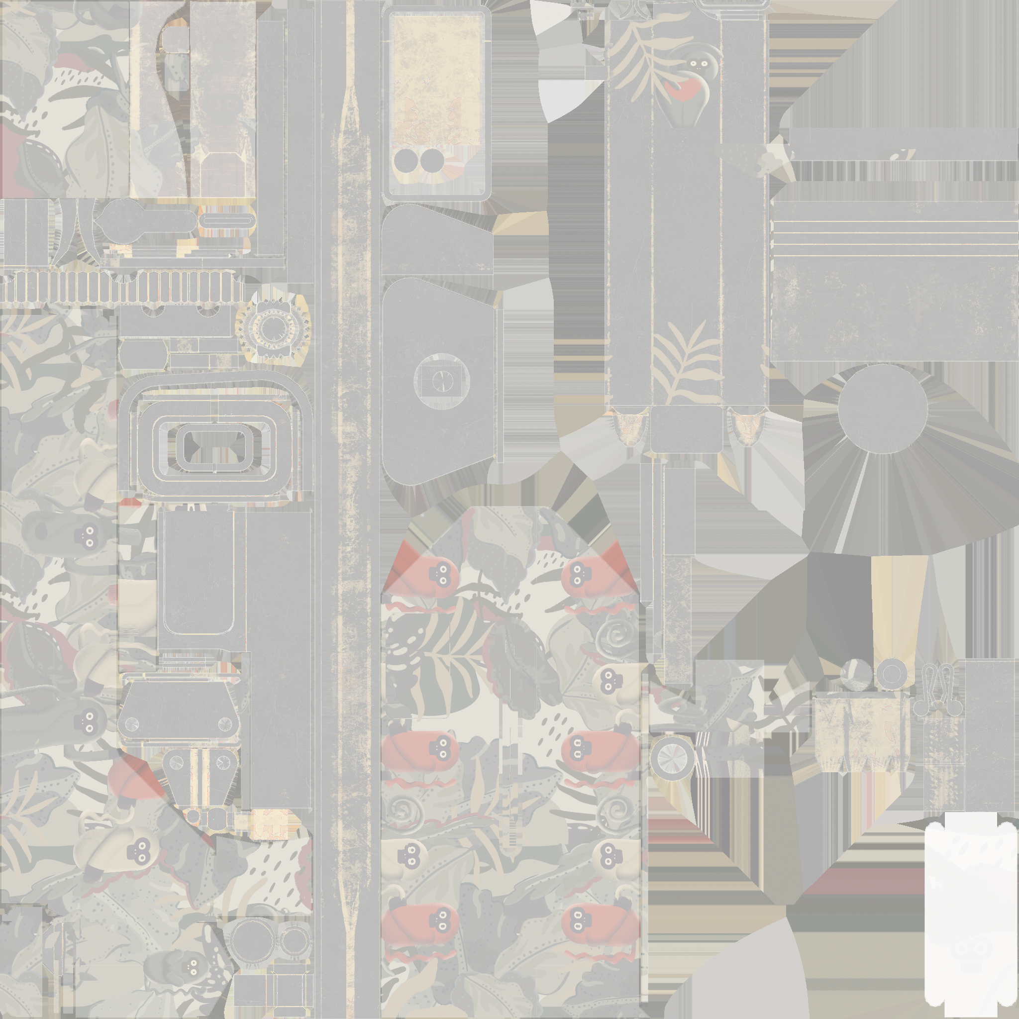 StatTrak™ MAC-10 | Monkeyflage (Field-Tested) Texture #1