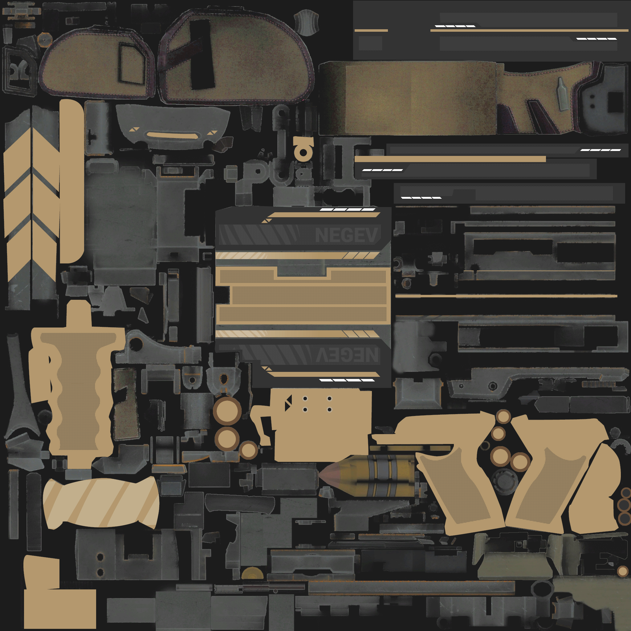 Negev | Desert-Strike (Factory New) Texture #1