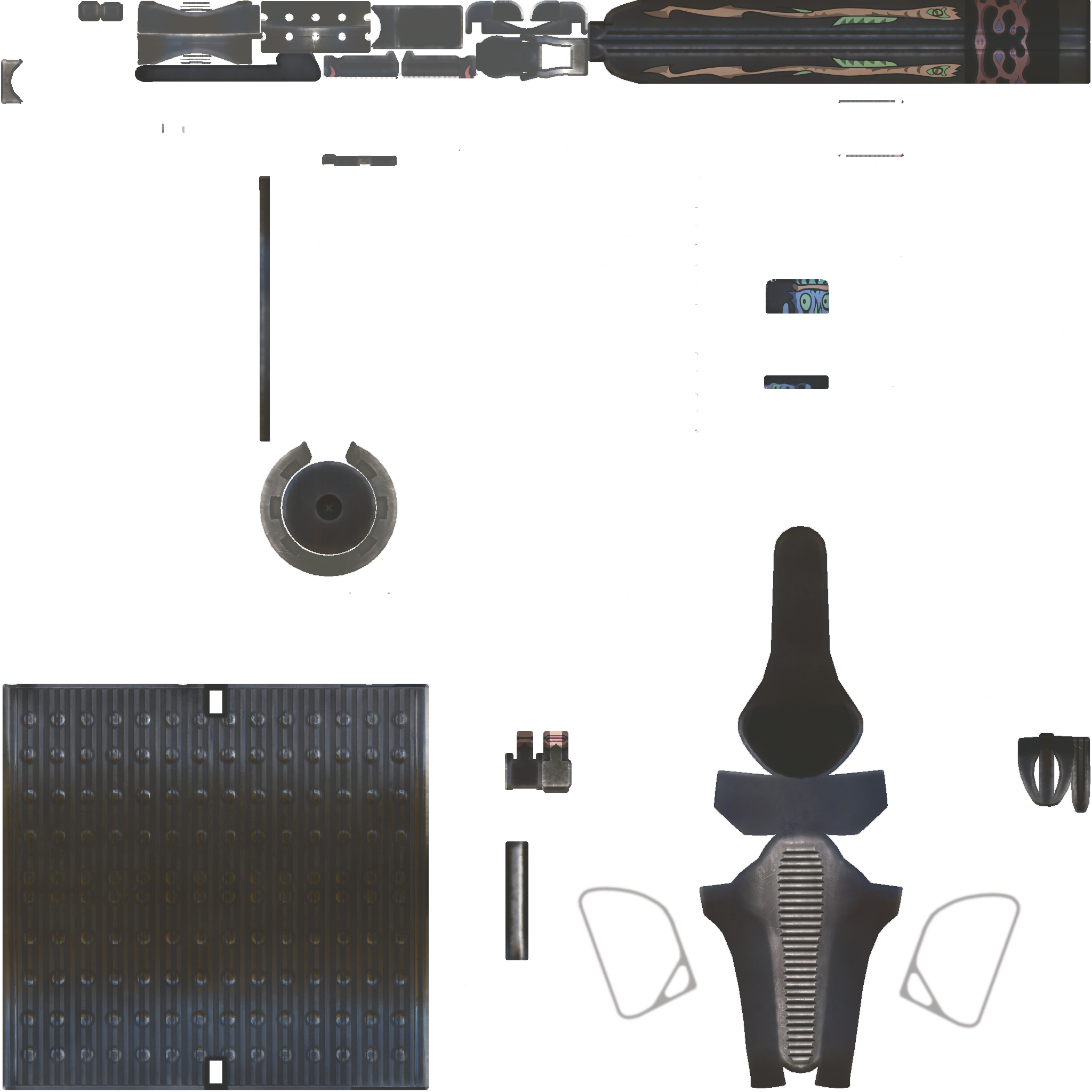 StatTrak™ MP5-SD | Necro Jr. (Well-Worn) Texture #1