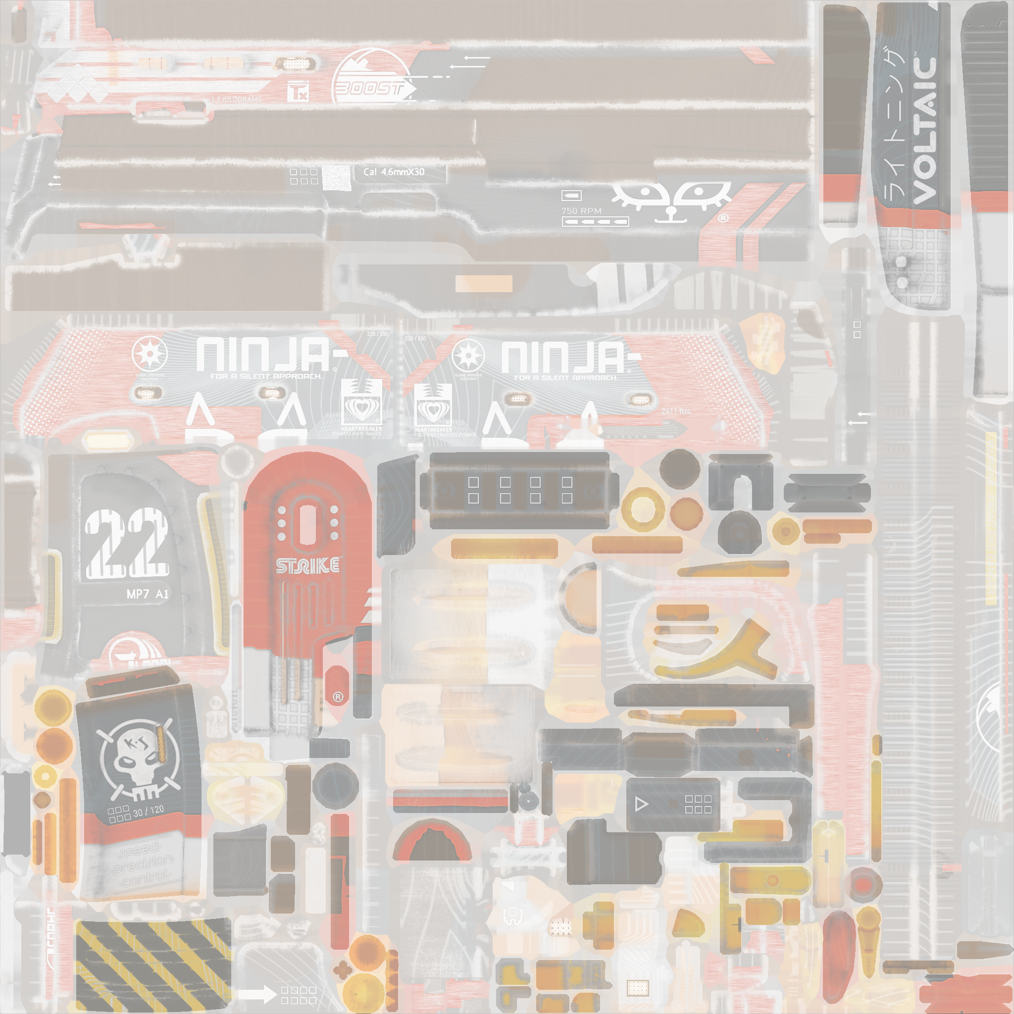MP7 | Bloodsport (Factory New) Texture #1