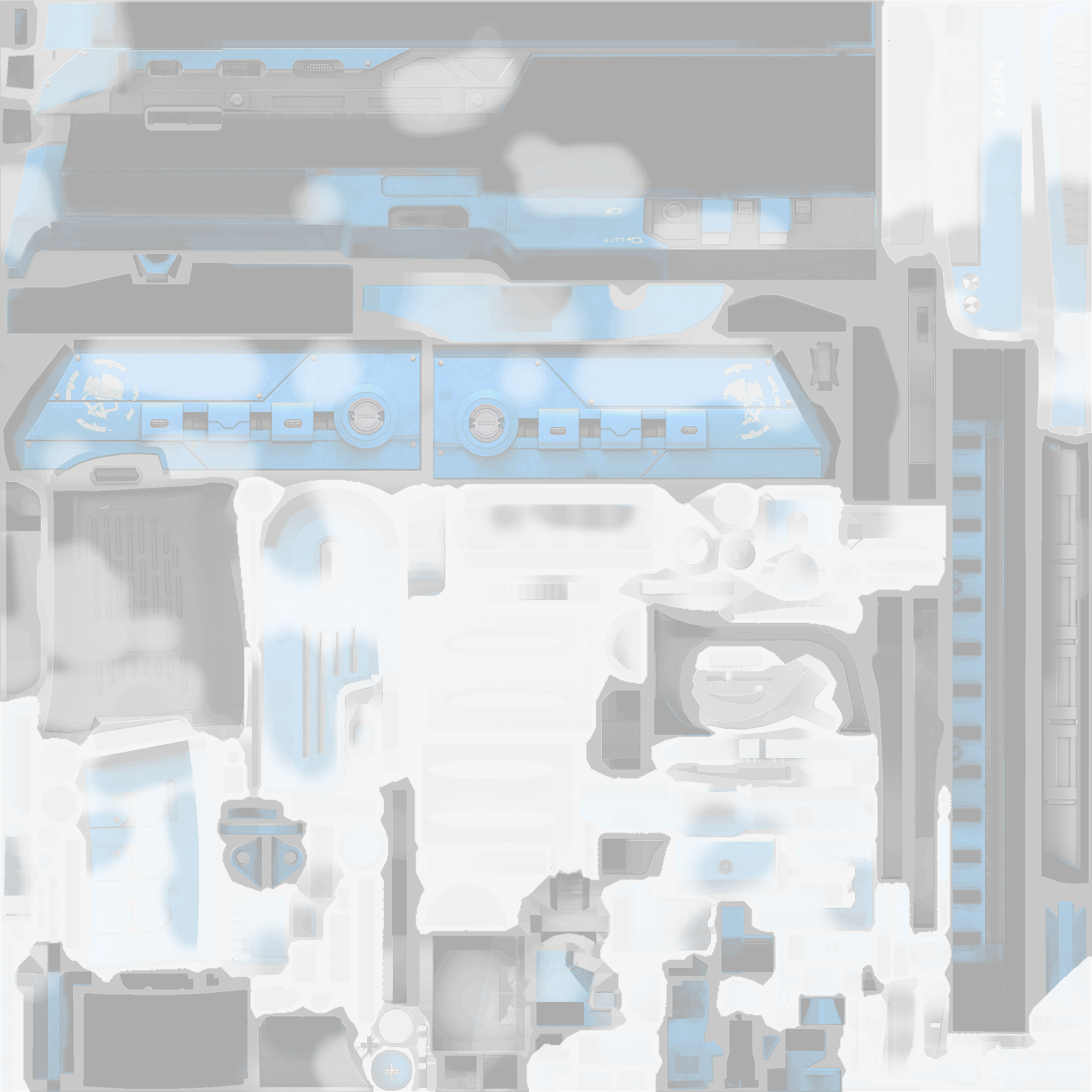 StatTrak™ MP7 | Cirrus (Factory New) Texture #1