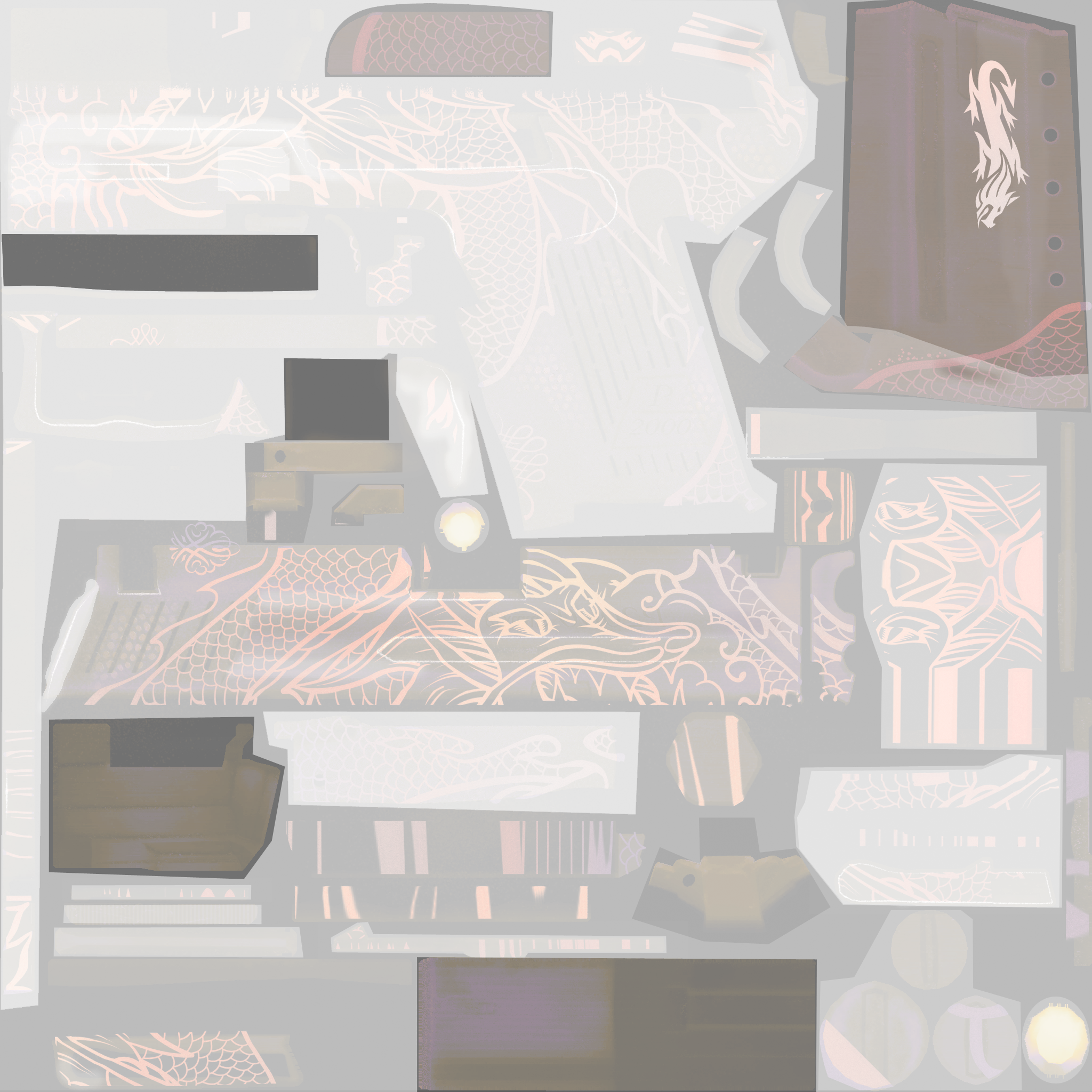StatTrak™ P2000 | Imperial Dragon (Factory New) Texture #1