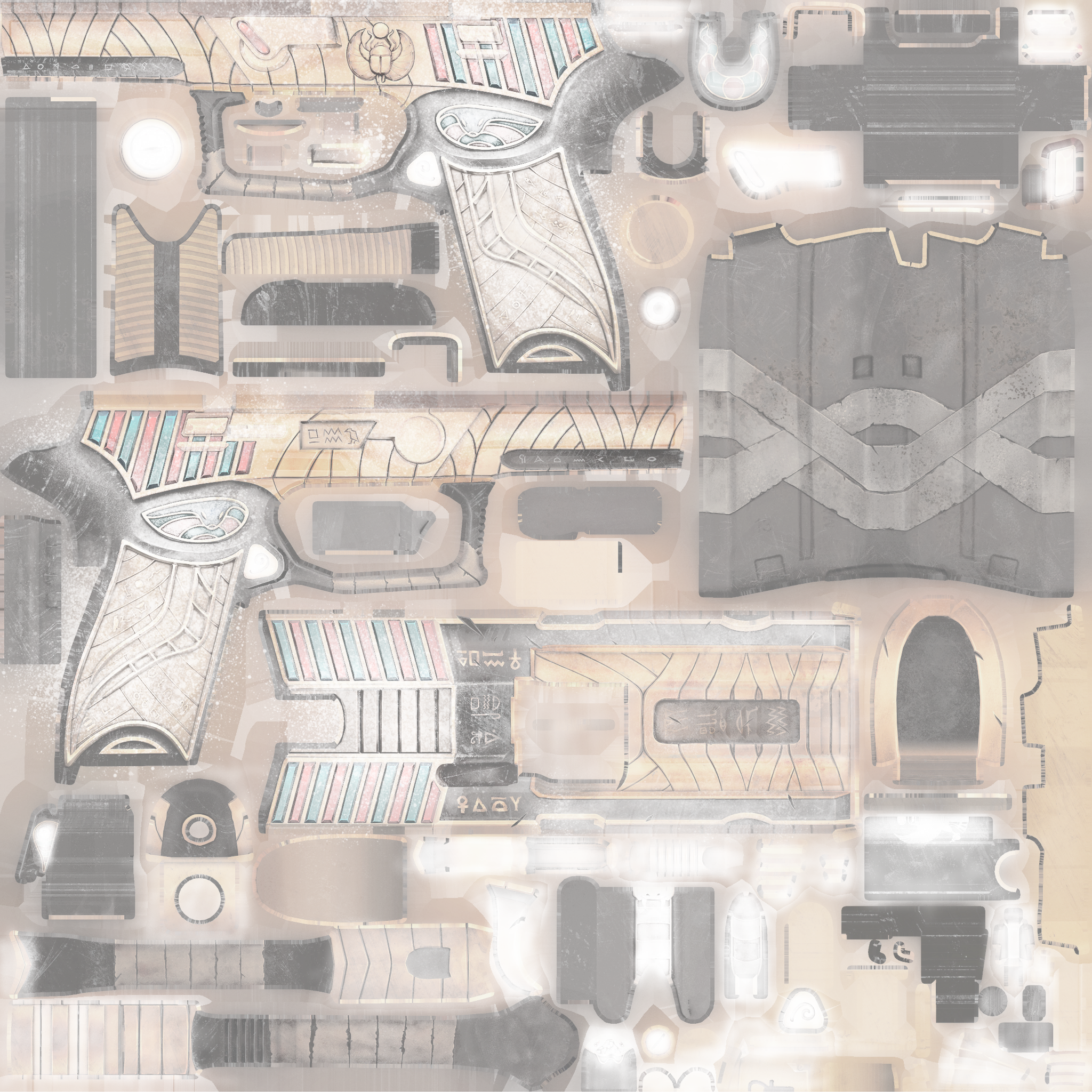 P250 | Apep's Curse (Well-Worn) Texture #1