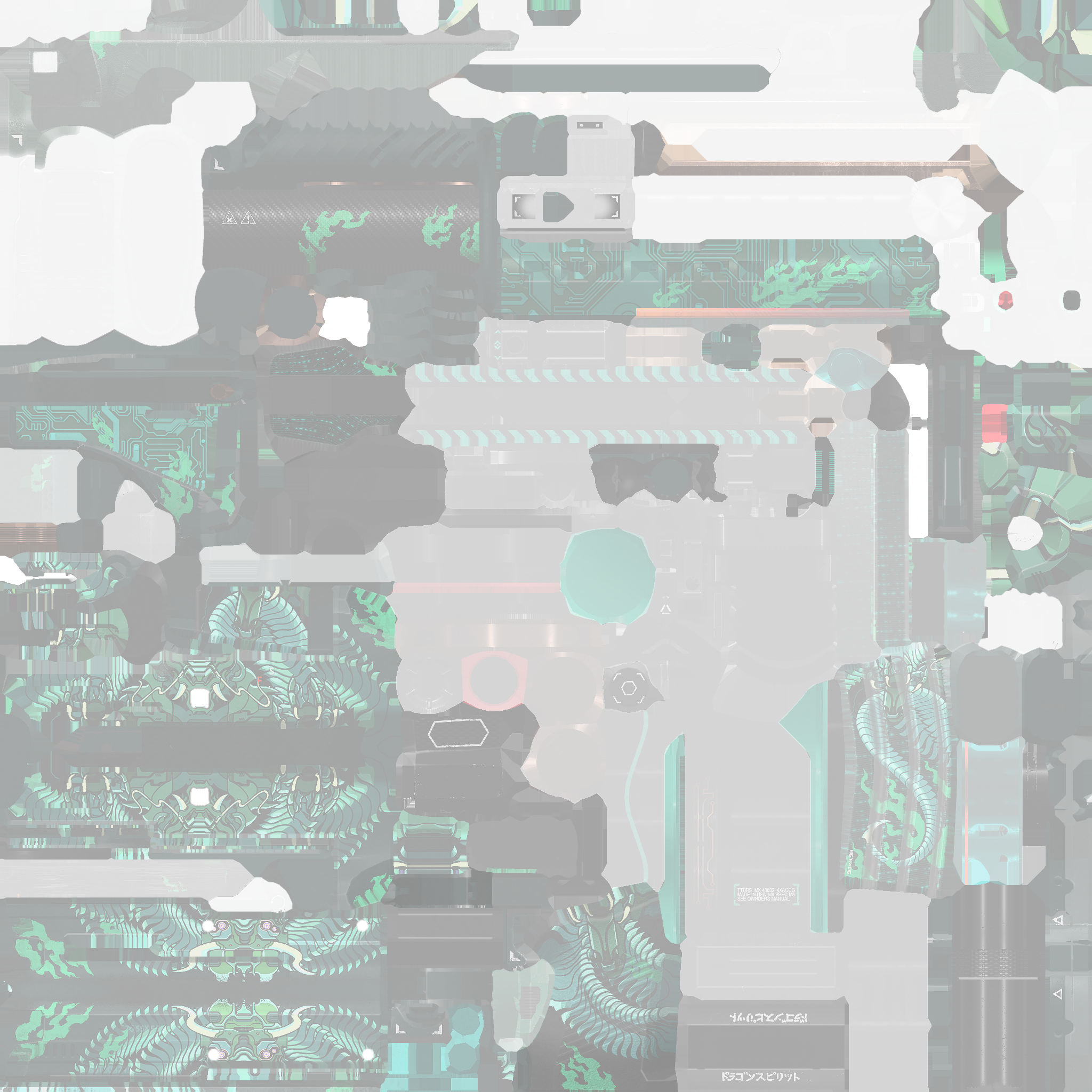 StatTrak™ SG 553 | Dragon Tech (Factory New) Texture #1