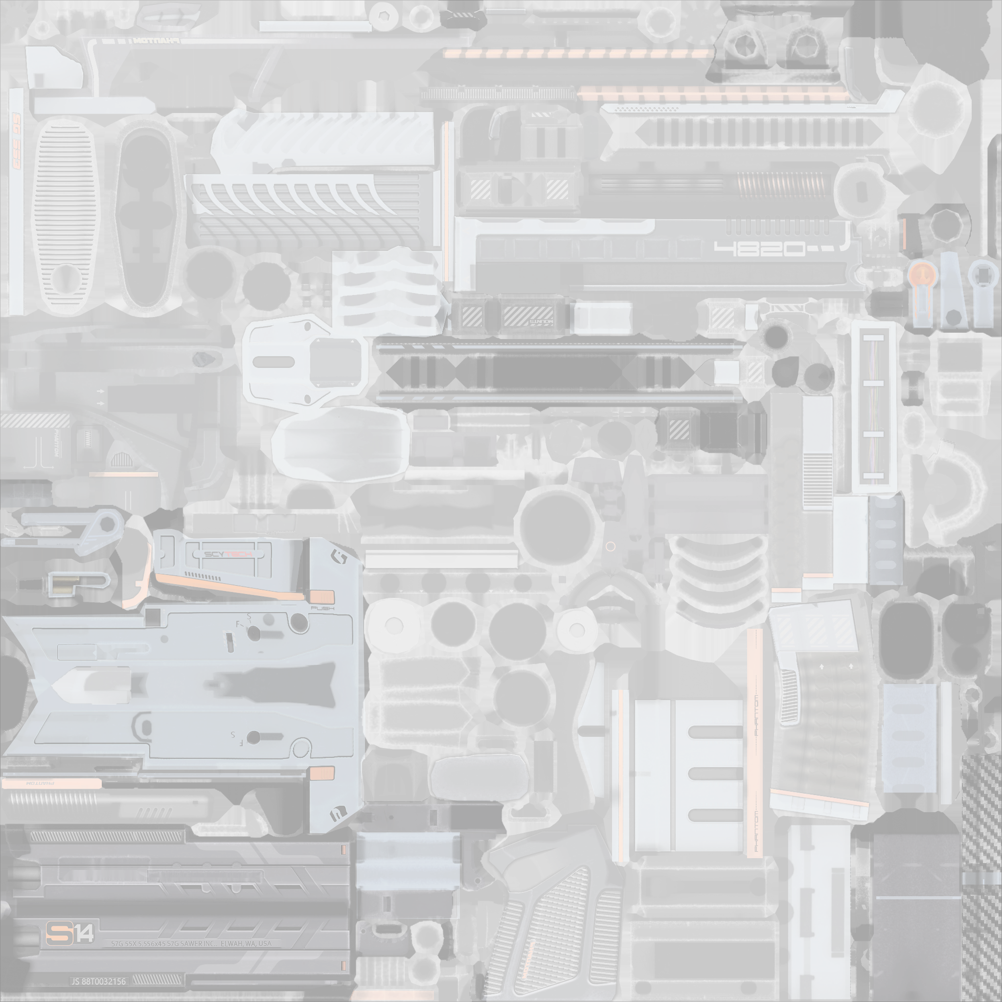 SG 553 | Phantom (Battle-Scarred) Texture #1