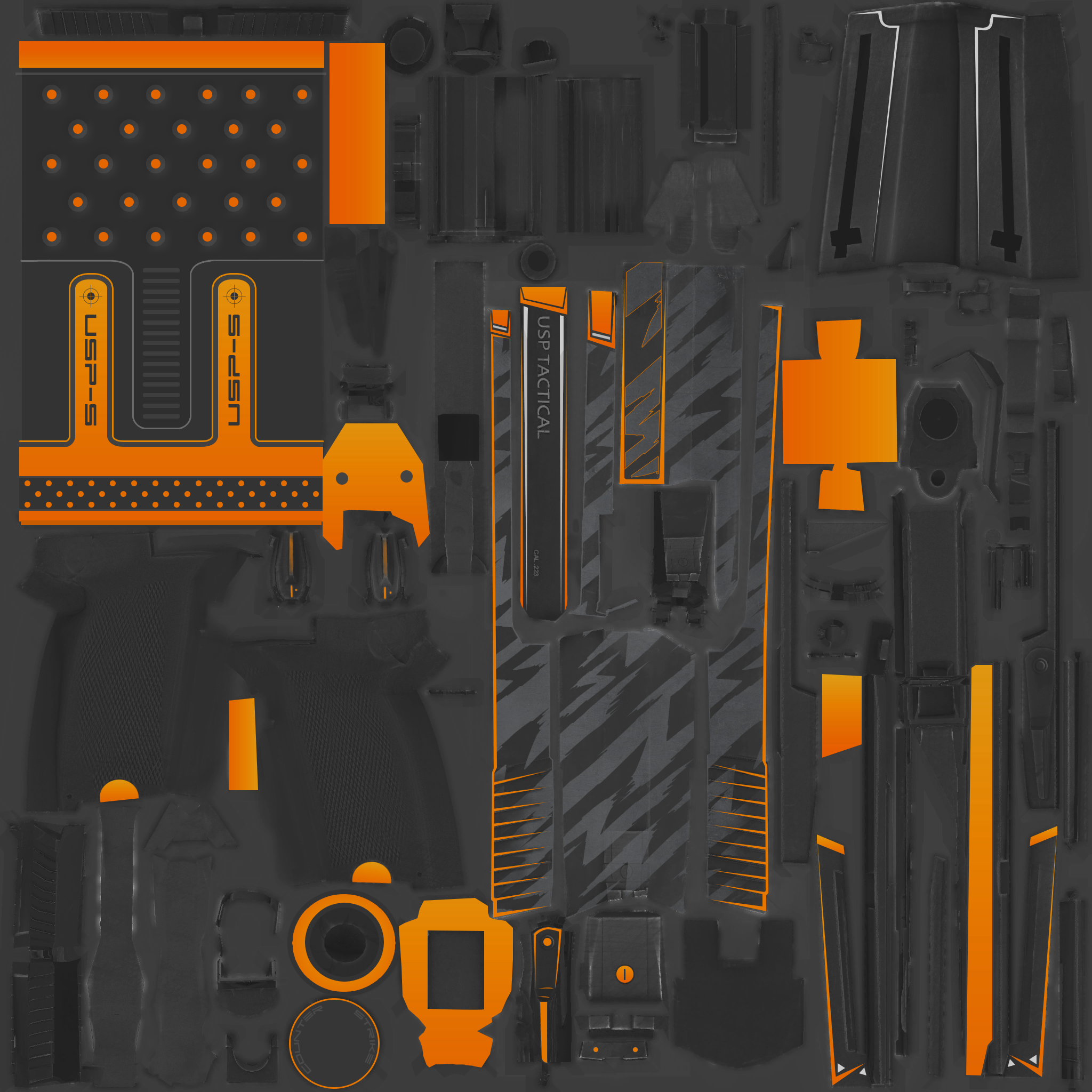 StatTrak™ USP-S | Orion (Battle-Scarred) Texture #1