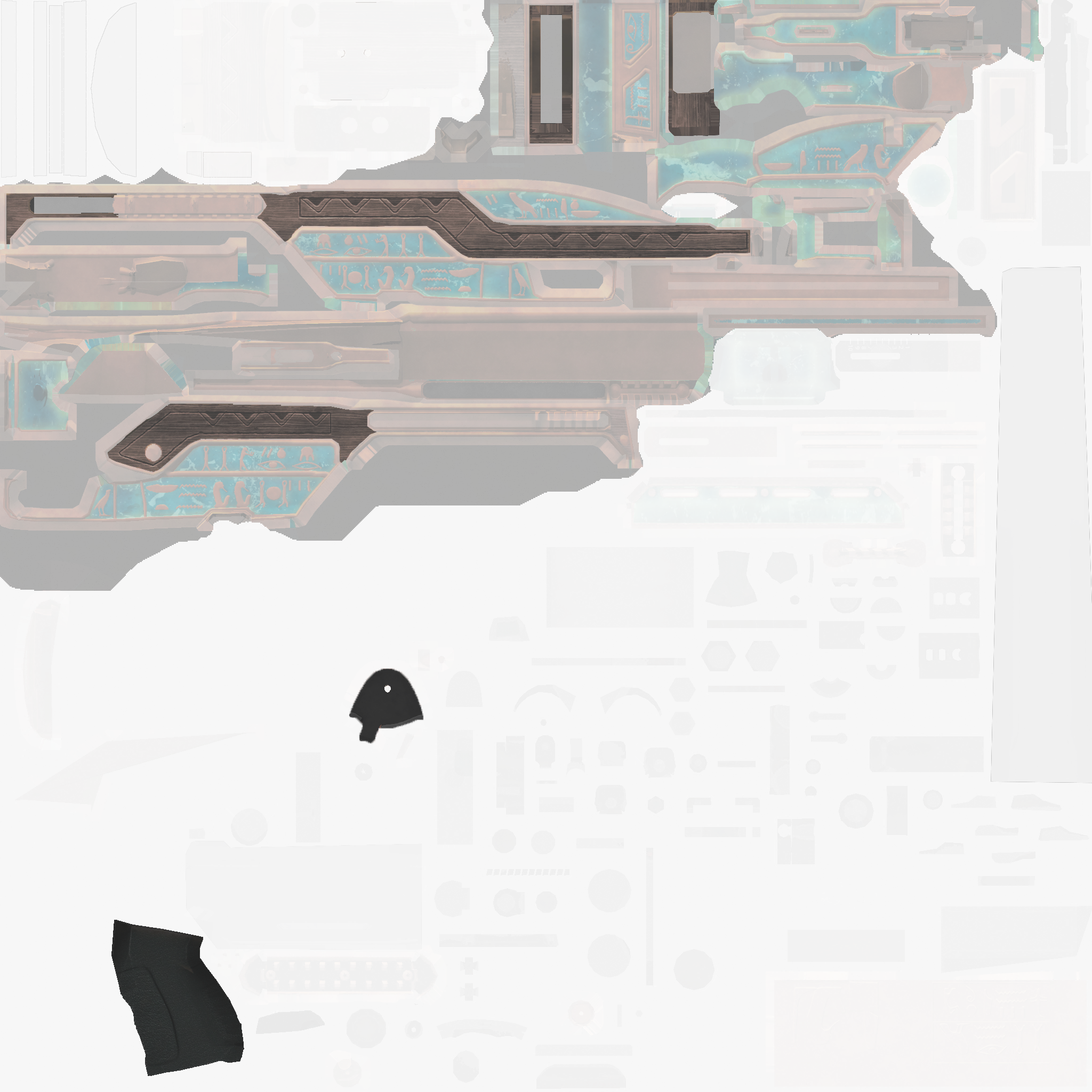 Souvenir SSG 08 | Azure Glyph (Battle-Scarred) Texture #1