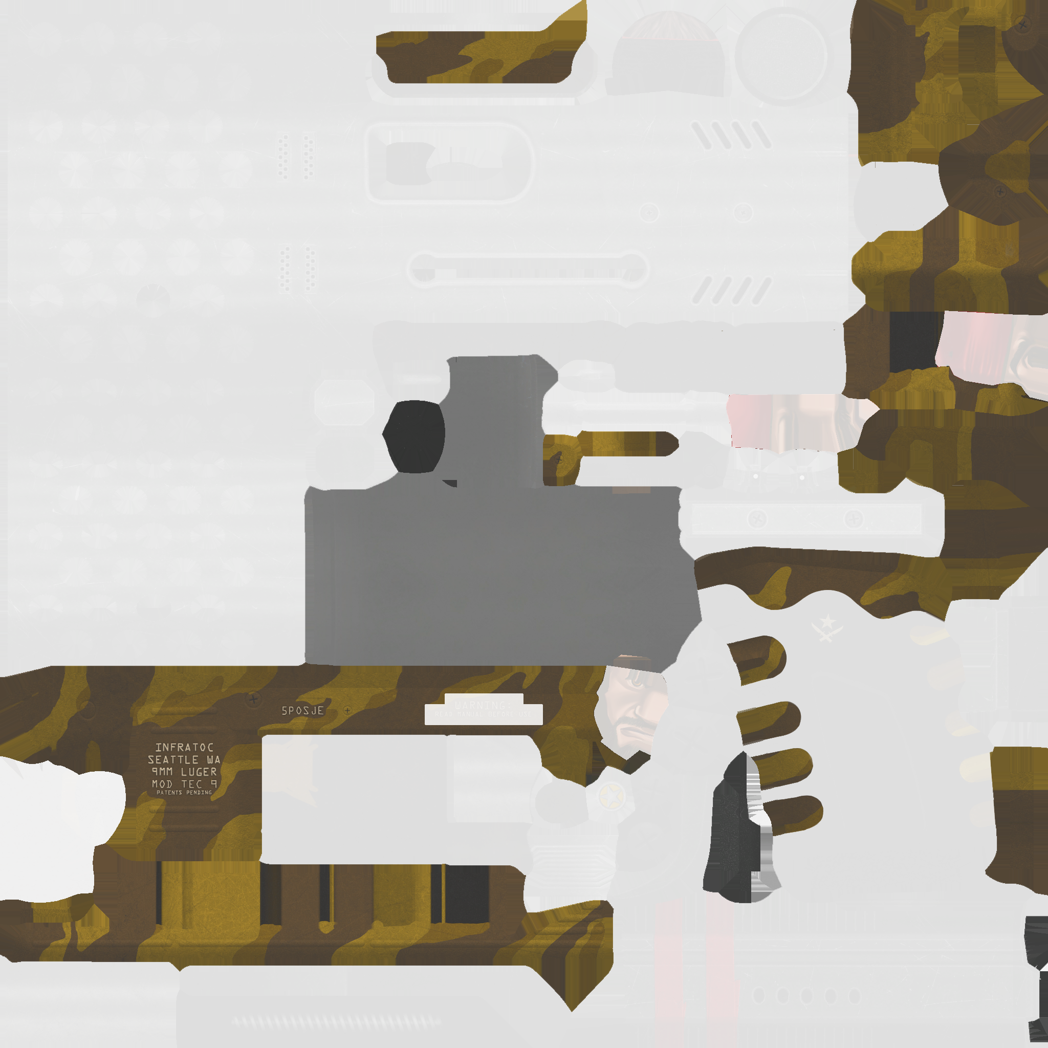 Tec-9 | Brother (Well-Worn) Texture #1