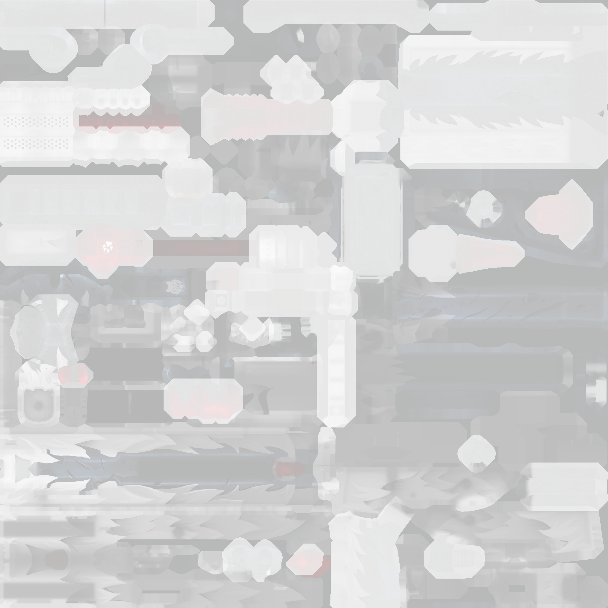 UMP-45 | Arctic Wolf (Battle-Scarred) Texture #1