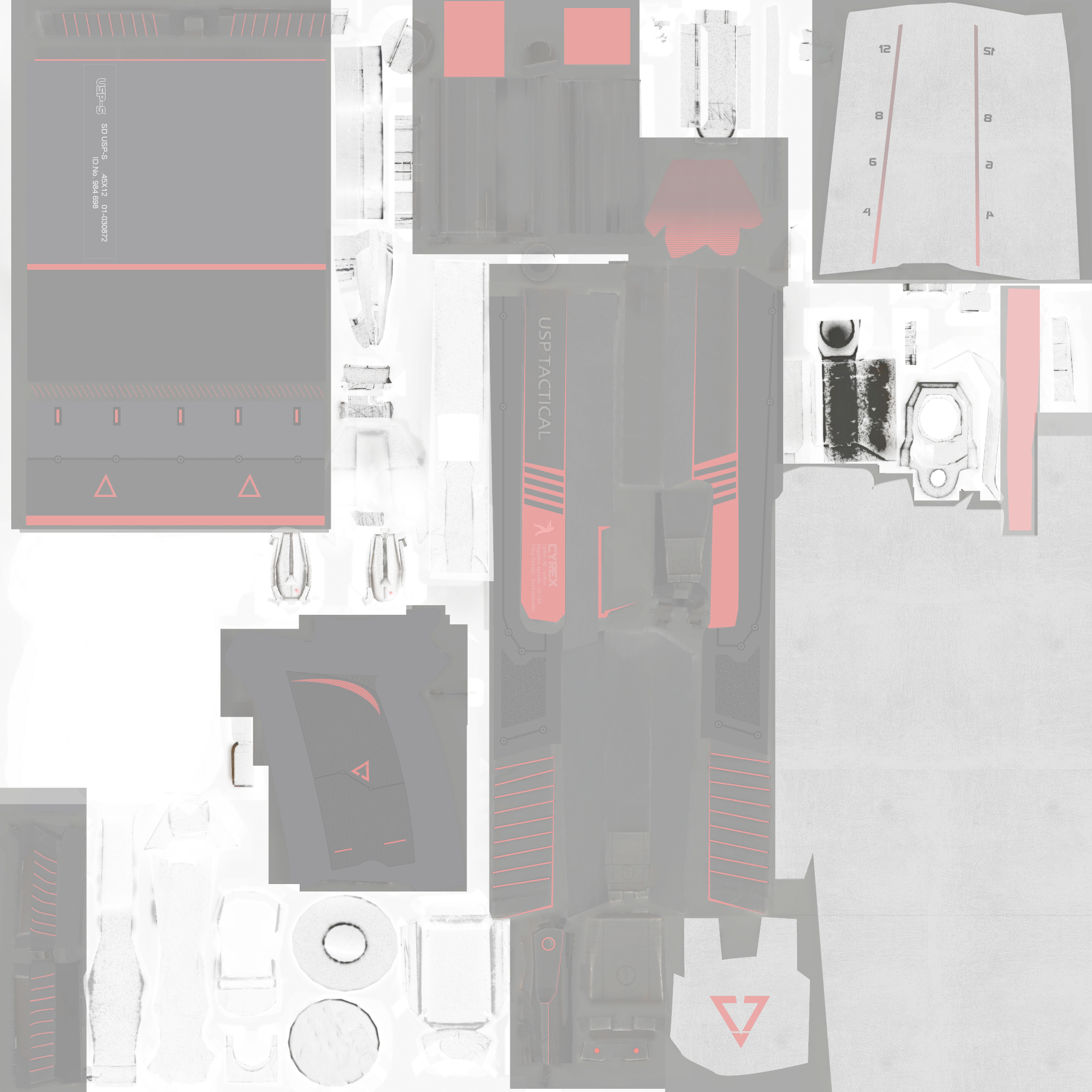 StatTrak™ USP-S | Cyrex (Factory New) Texture #1