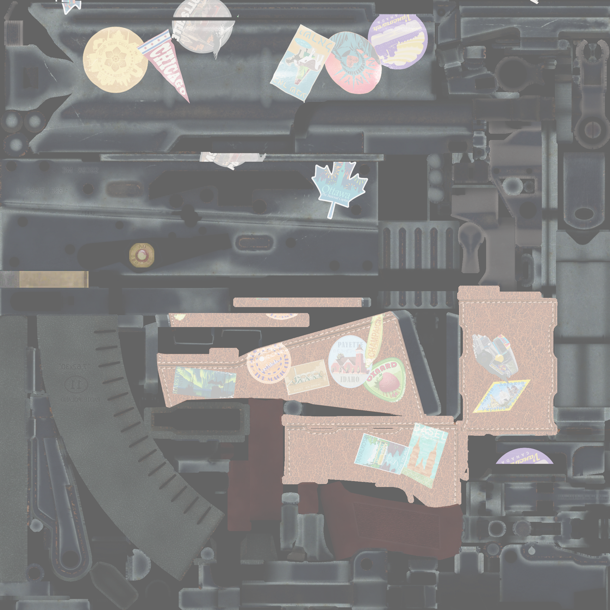 AK-47 | Jet Set (Factory New) Texture #1